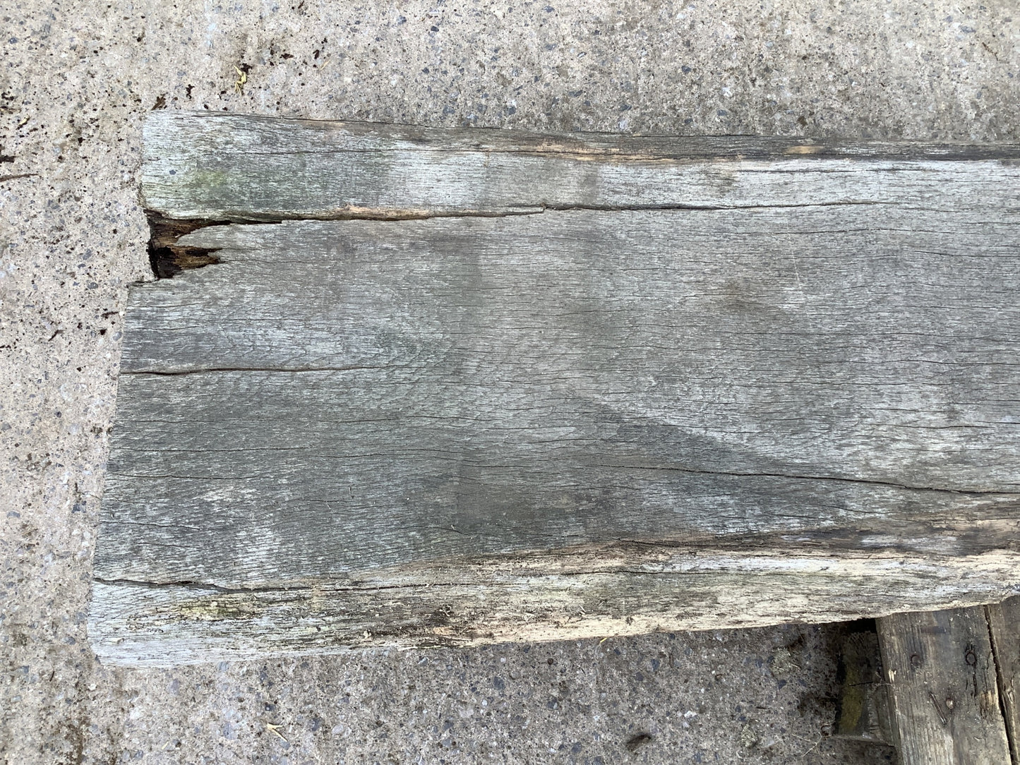 8'6" Long Nice Good Solid Old Reclaimed Oak Wooden Timber Beam