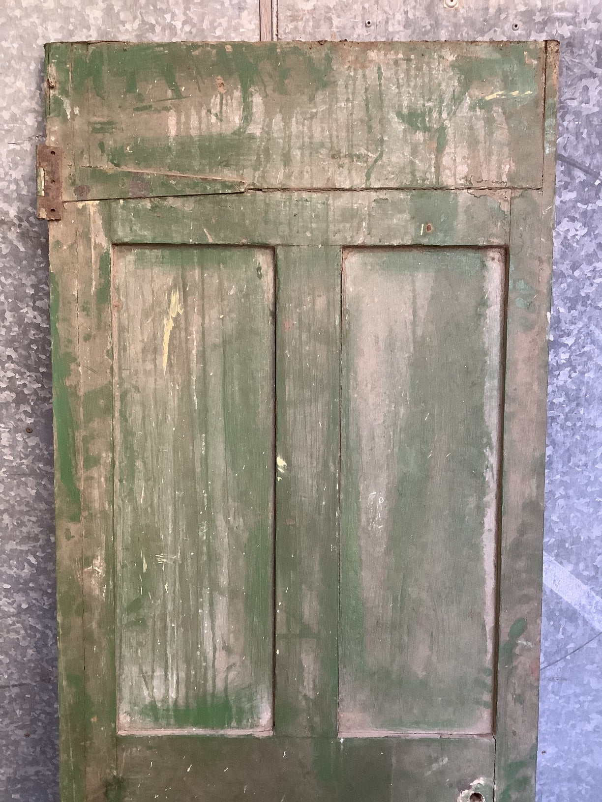 24 3/4"X74" Victorian Internal Painted Pine Four Panel Door 2 over 2 Reclaimed