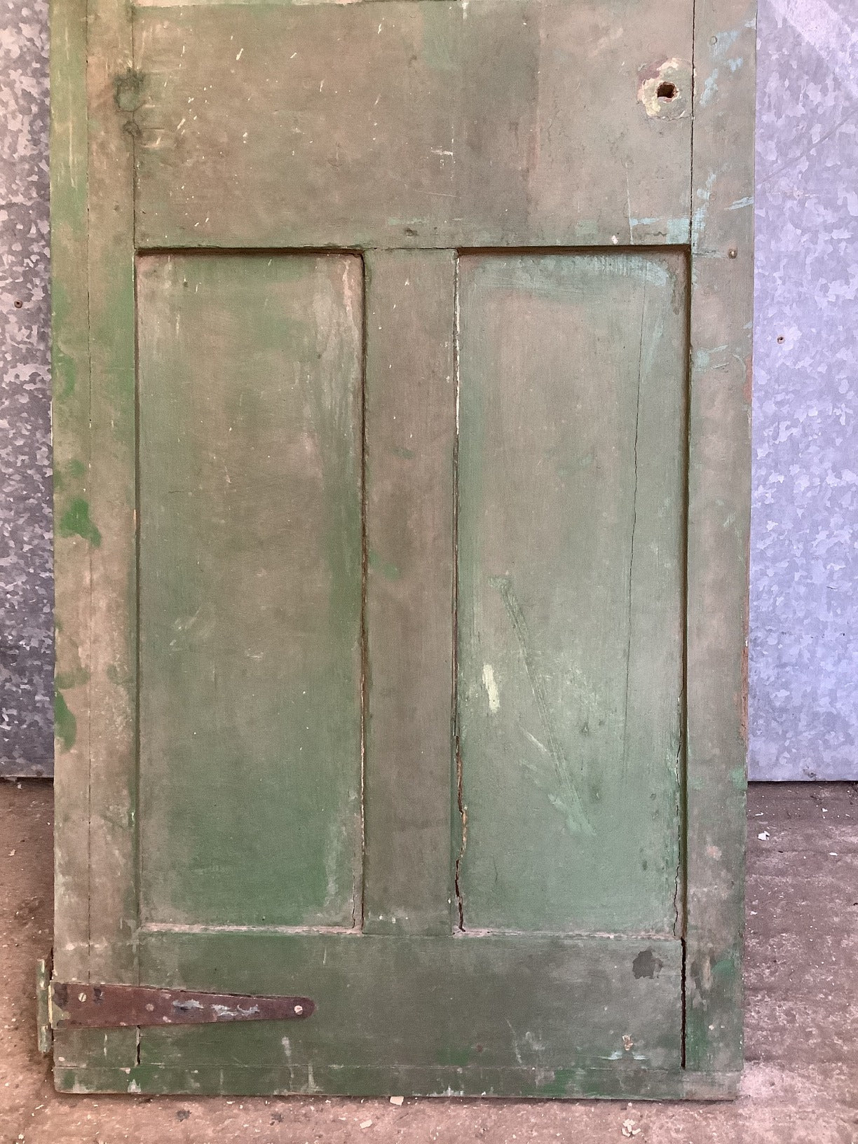 24 3/4"X74" Victorian Internal Painted Pine Four Panel Door 2 over 2 Reclaimed