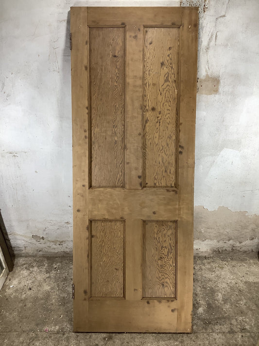 Main Picture 1930s Internal Stripped  Pitch Pine Reclaimed Door