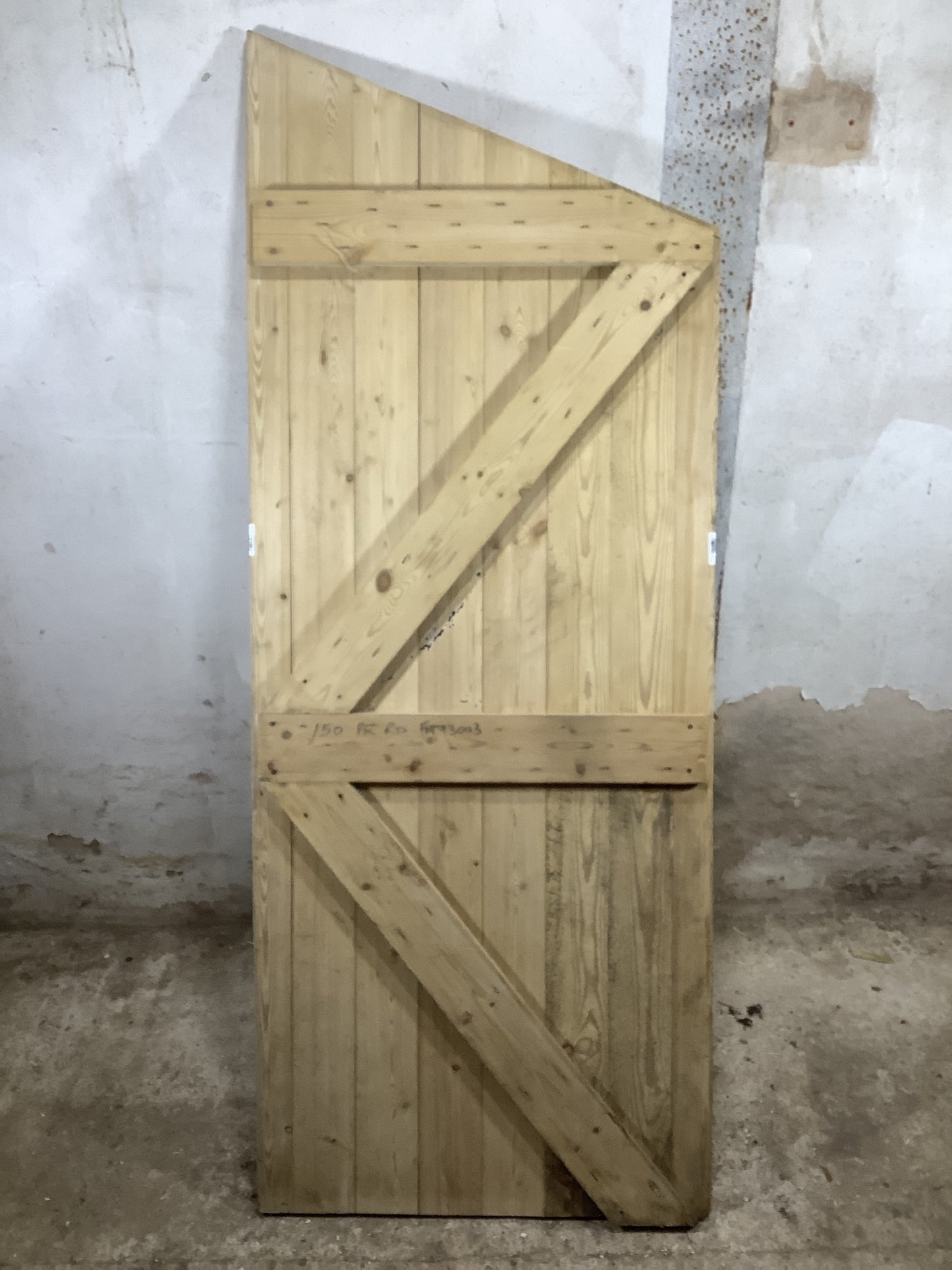 7th Pic Old Internal Stripped  Pine Reclaimed Door