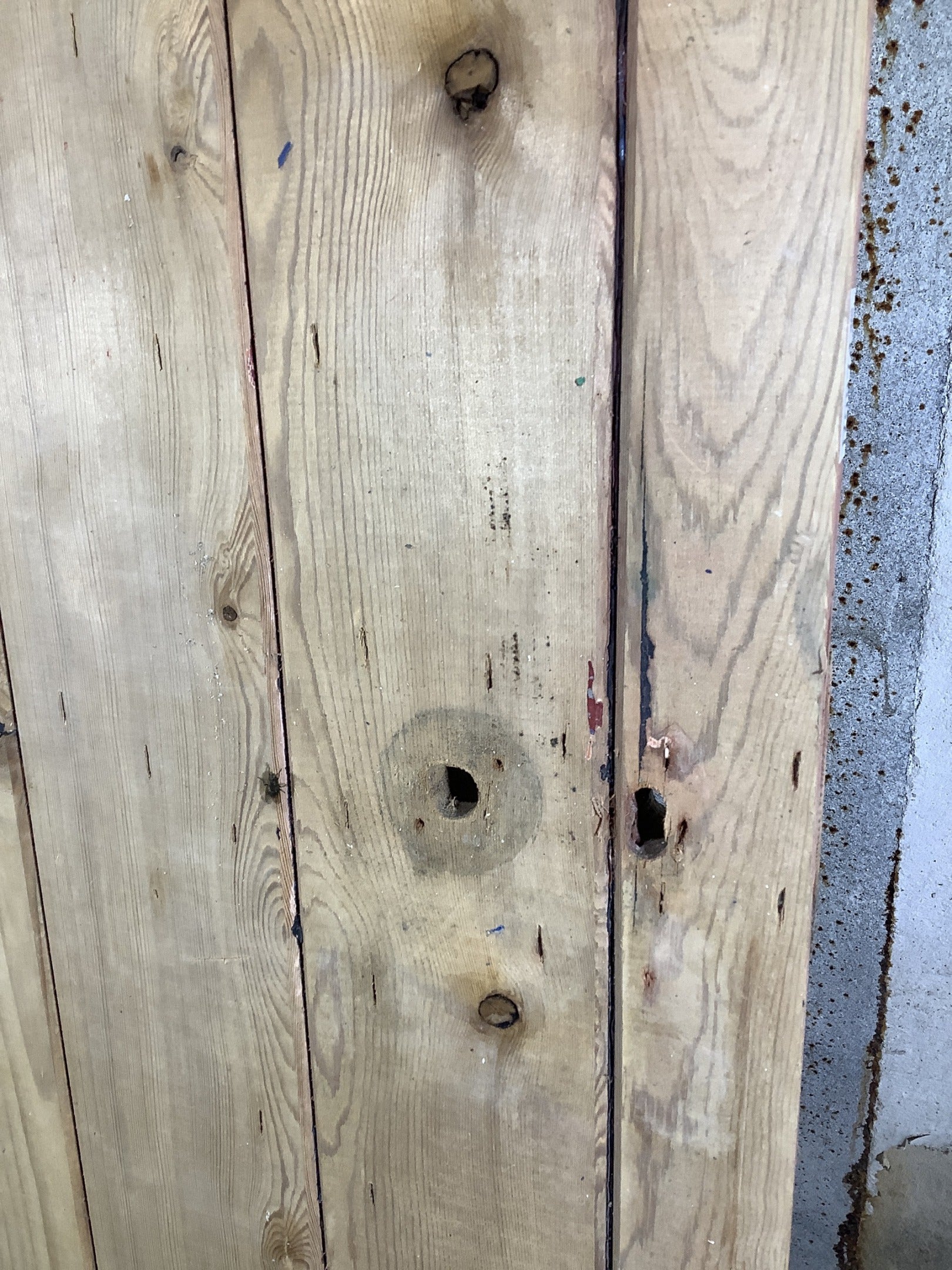 4th Pic Old Internal Stripped  Pine Reclaimed Door