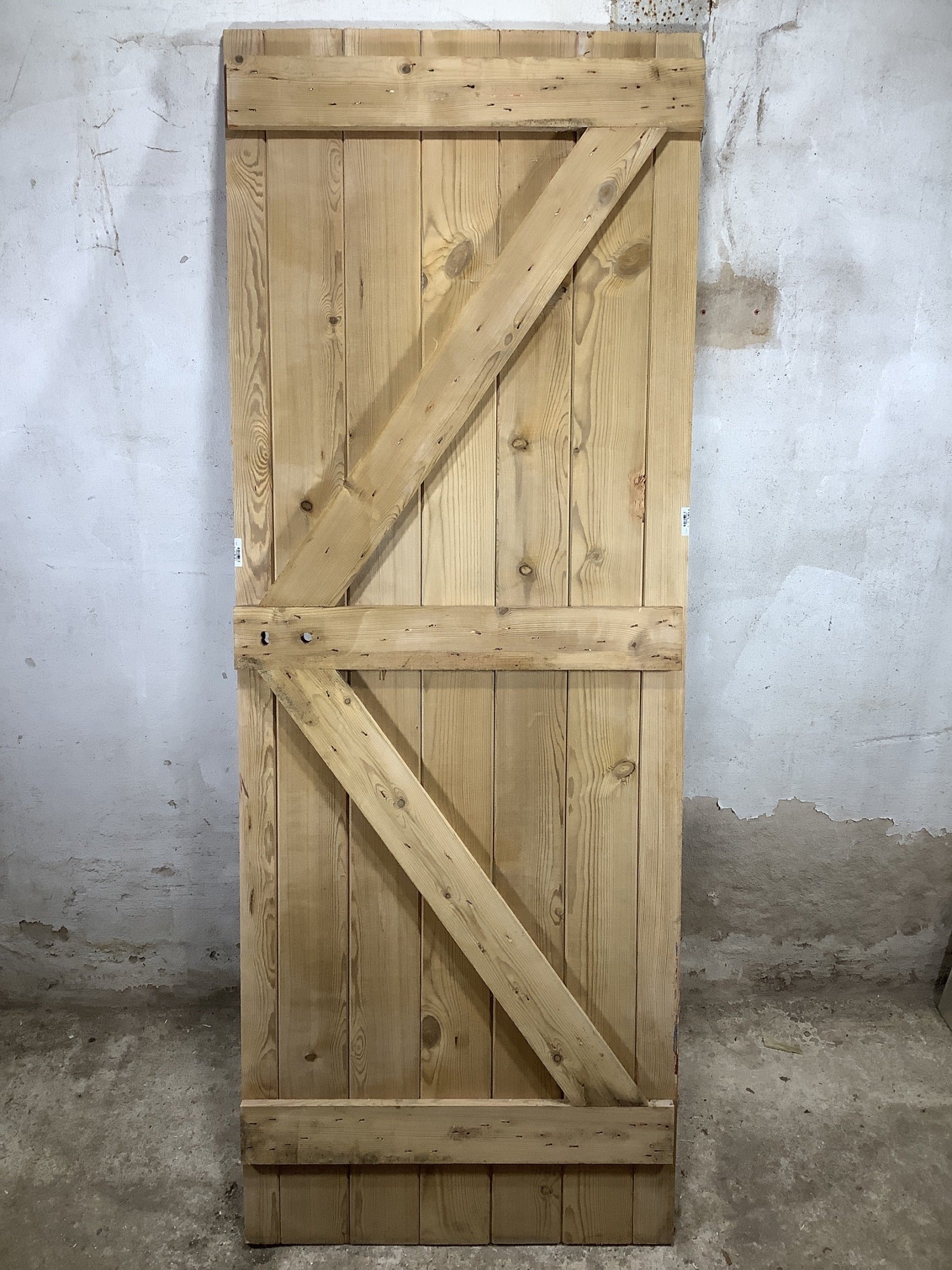 7th Pic Old Internal Stripped  Pine Reclaimed Door