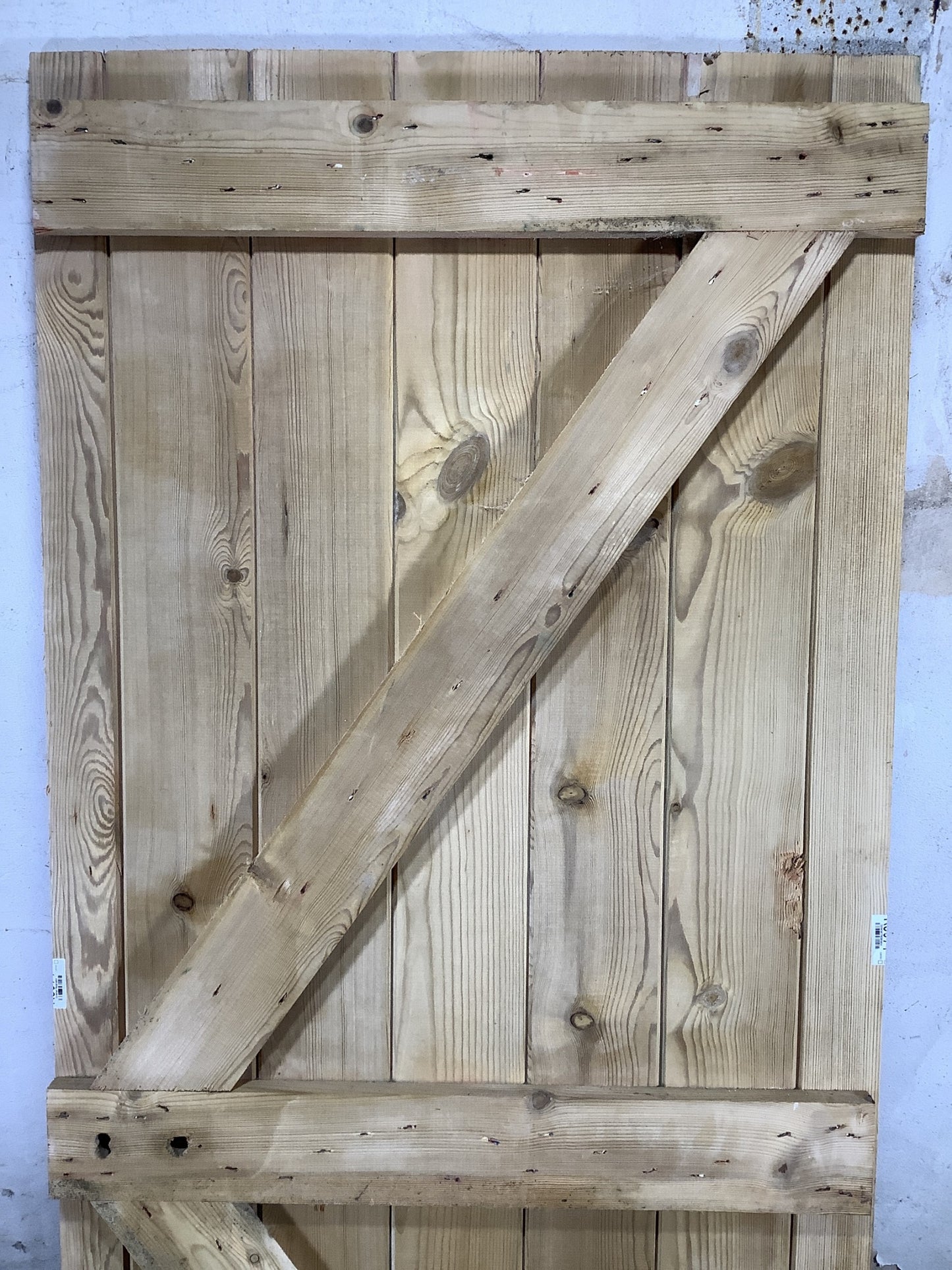 8th Pic Old Internal Stripped  Pine Reclaimed Door