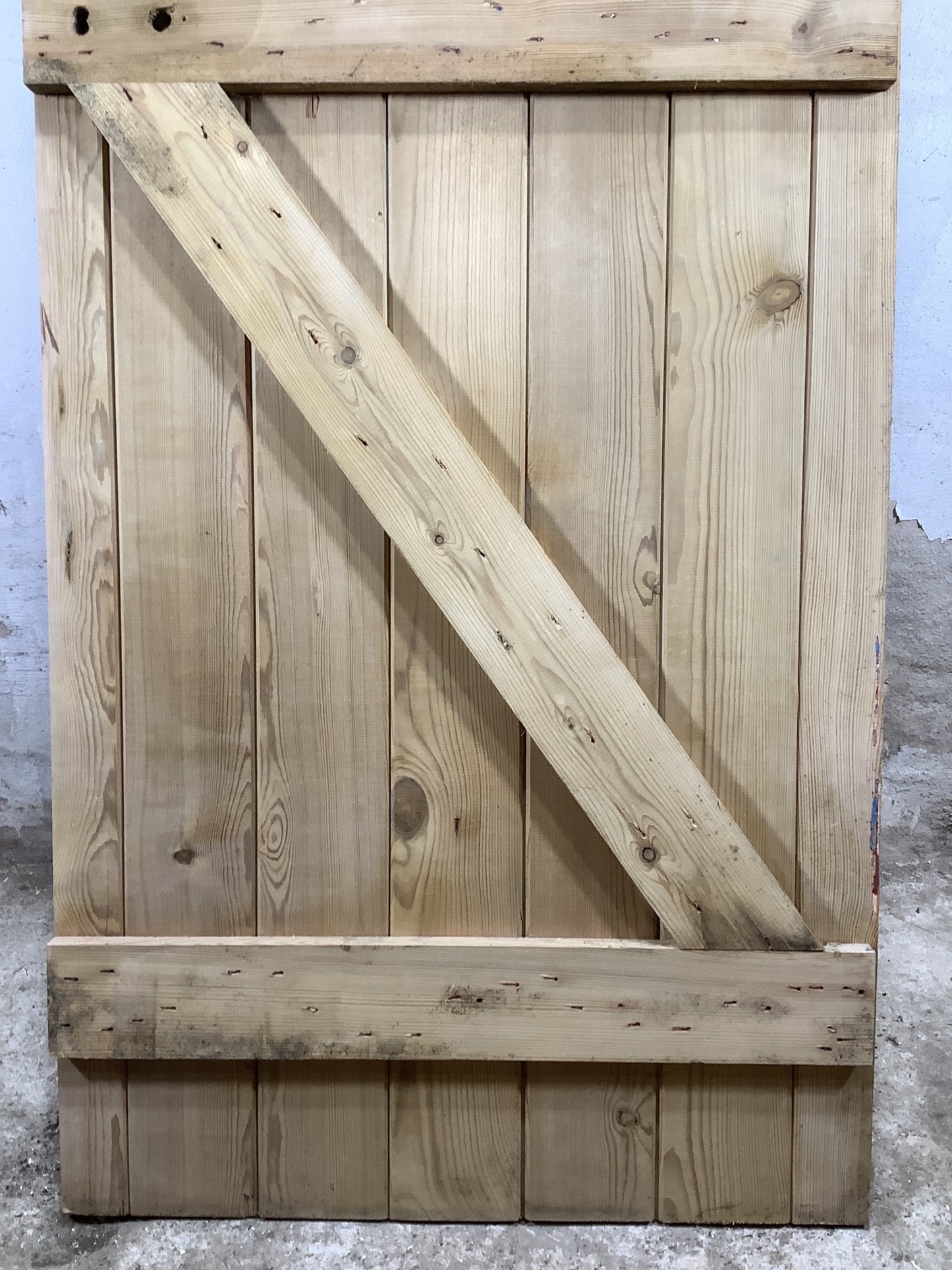 9th Pic Old Internal Stripped  Pine Reclaimed Door