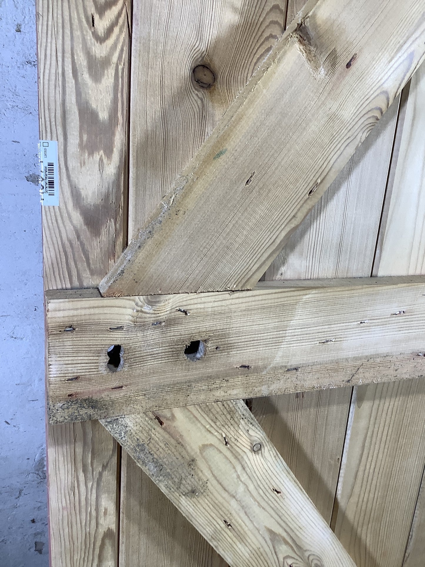 10th Pic Old Internal Stripped  Pine Reclaimed Door