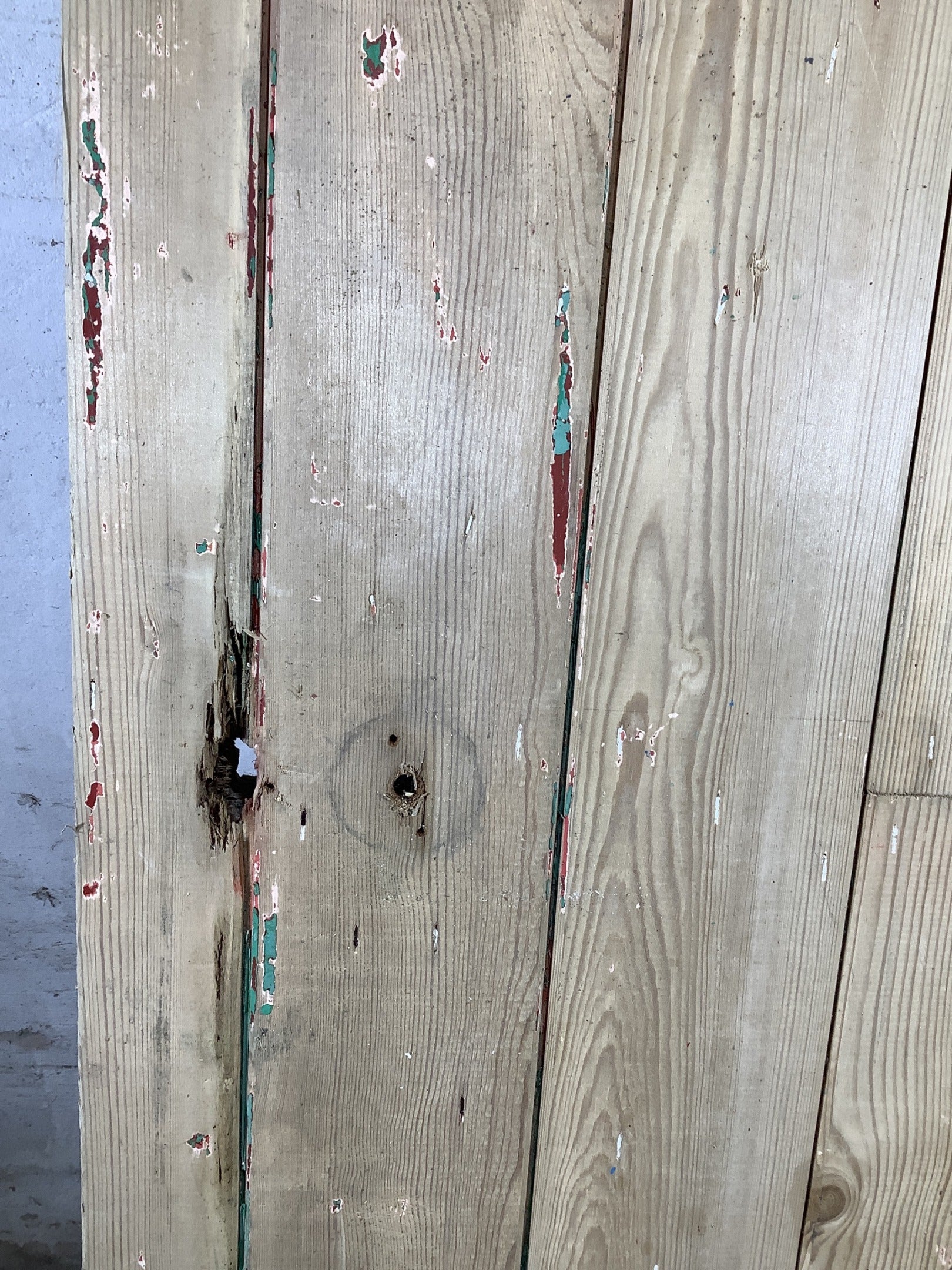4th Pic Old Internal Stripped  Pine Reclaimed Door