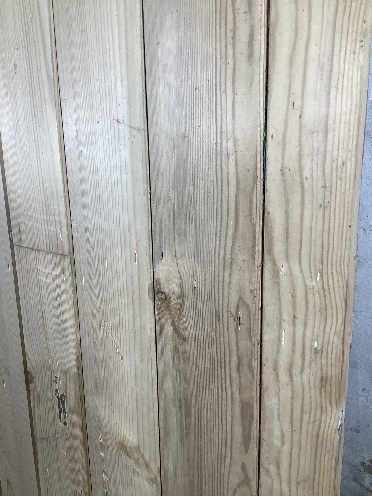 6th Pic Old Internal Stripped  Pine Reclaimed Door