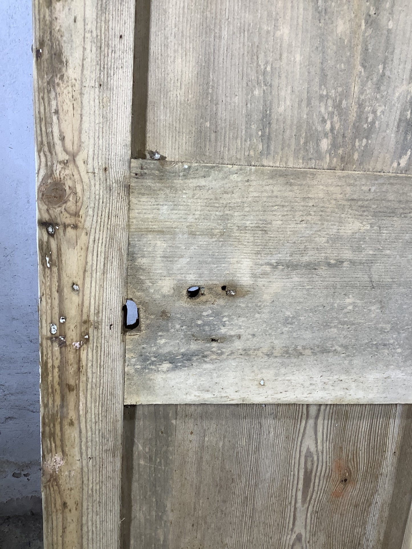4th Pic Georgian Internal Stripped  Pine Reclaimed Door