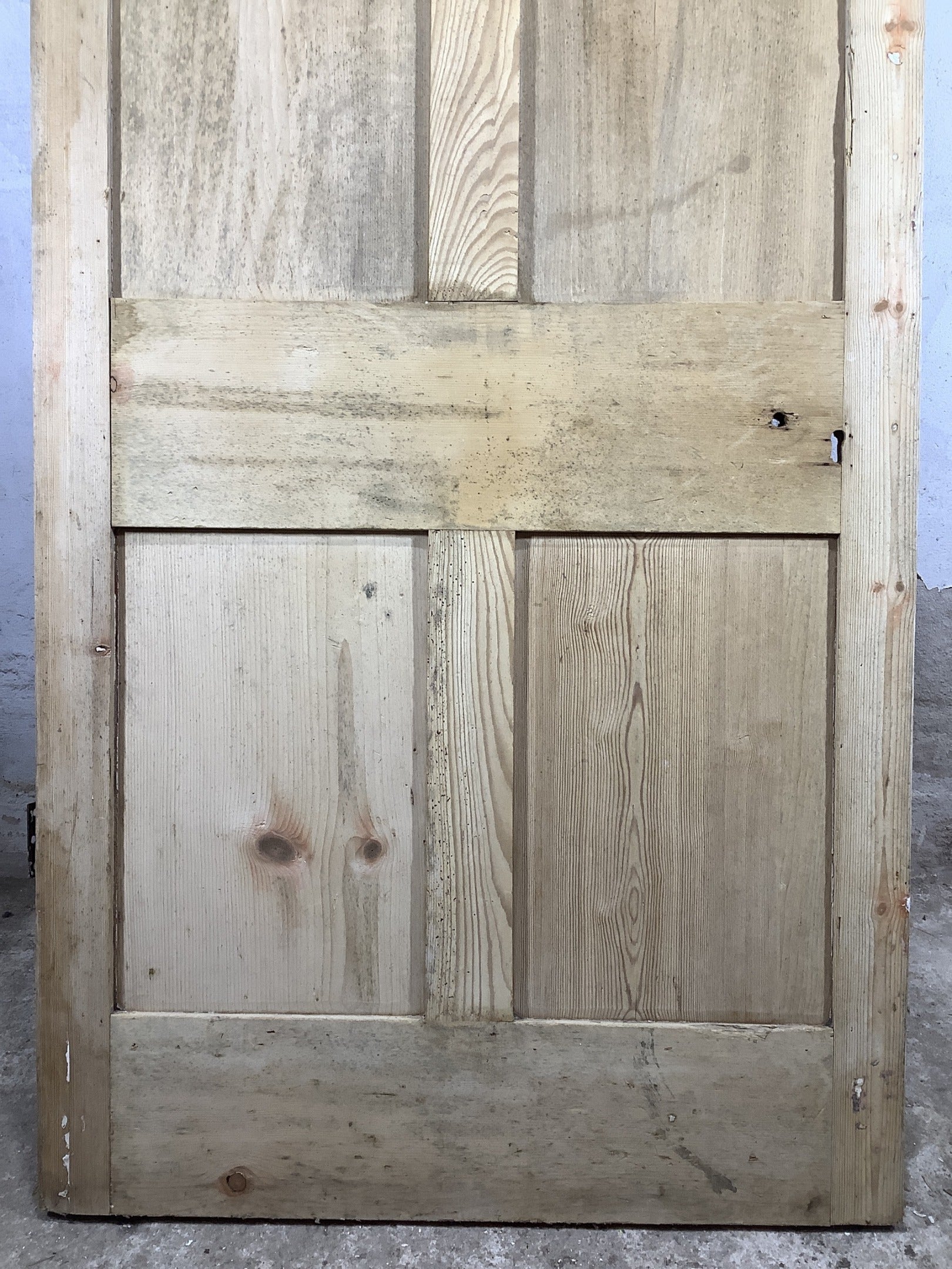 9th Pic Georgian Internal Stripped  Pine Reclaimed Door