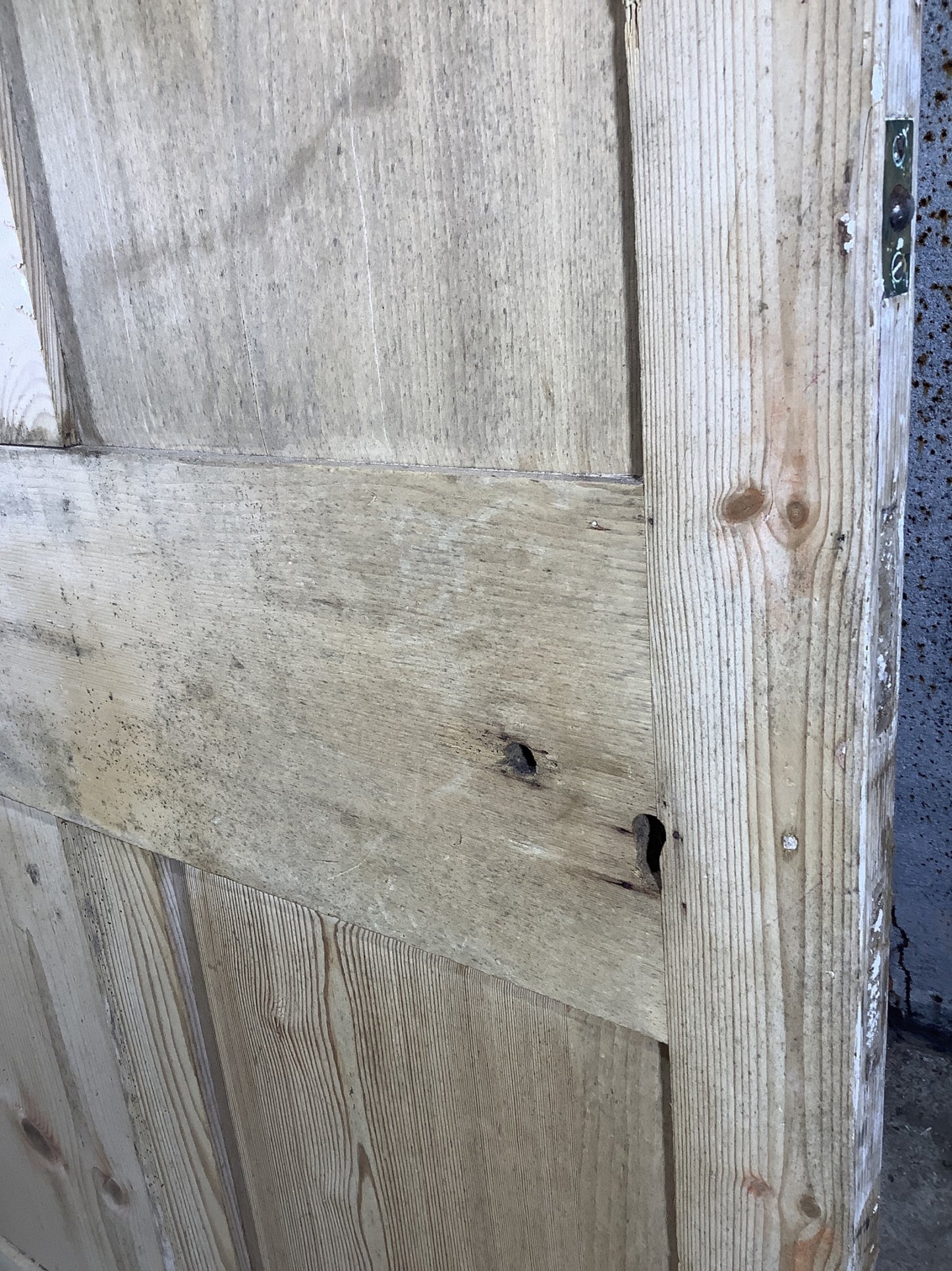 10th Pic Georgian Internal Stripped  Pine Reclaimed Door