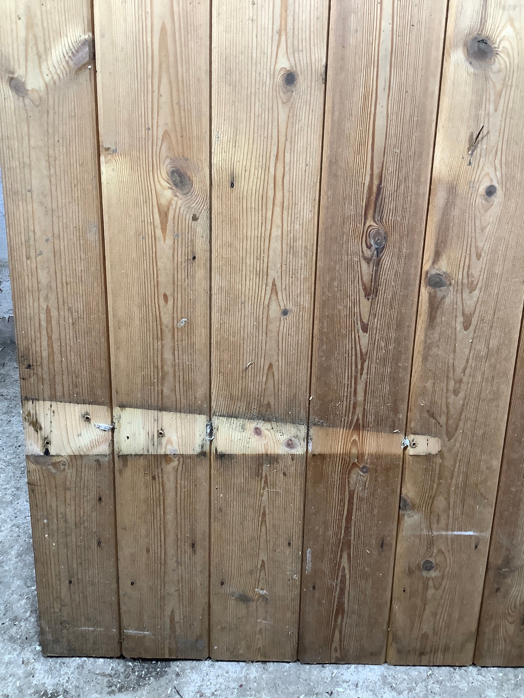 6th Pic Old Natural  Pine Reclaimed Door