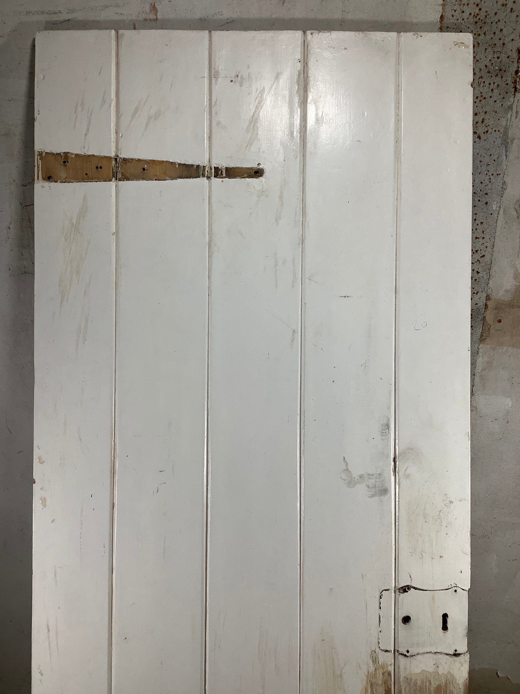 2nd Pic Old Internal Painted  Pine Reclaimed Door