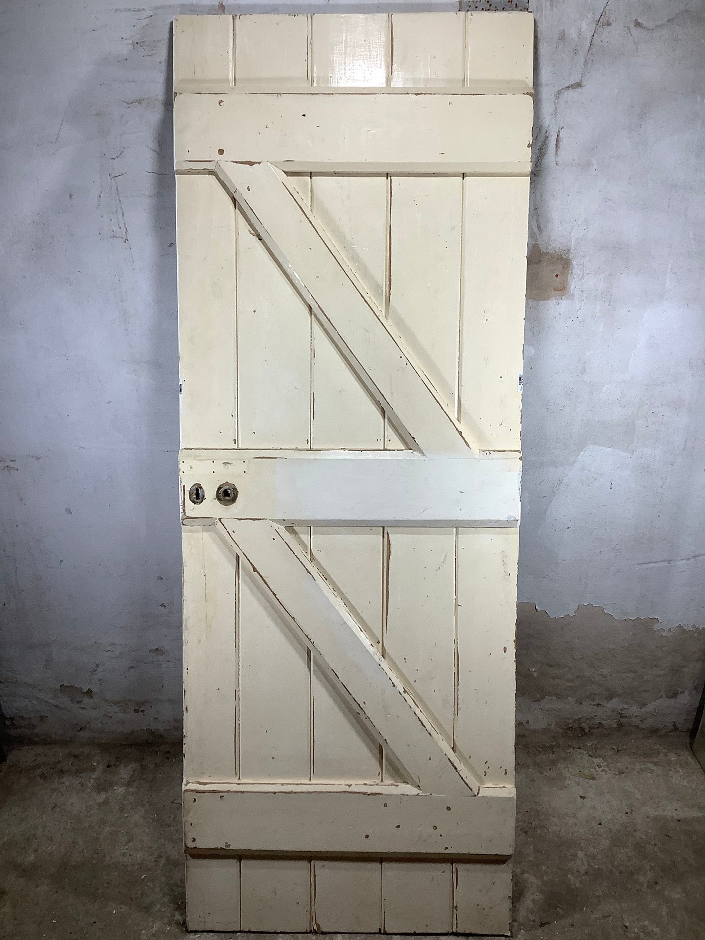 7th Pic Old Internal Painted Pine Reclaimed Door