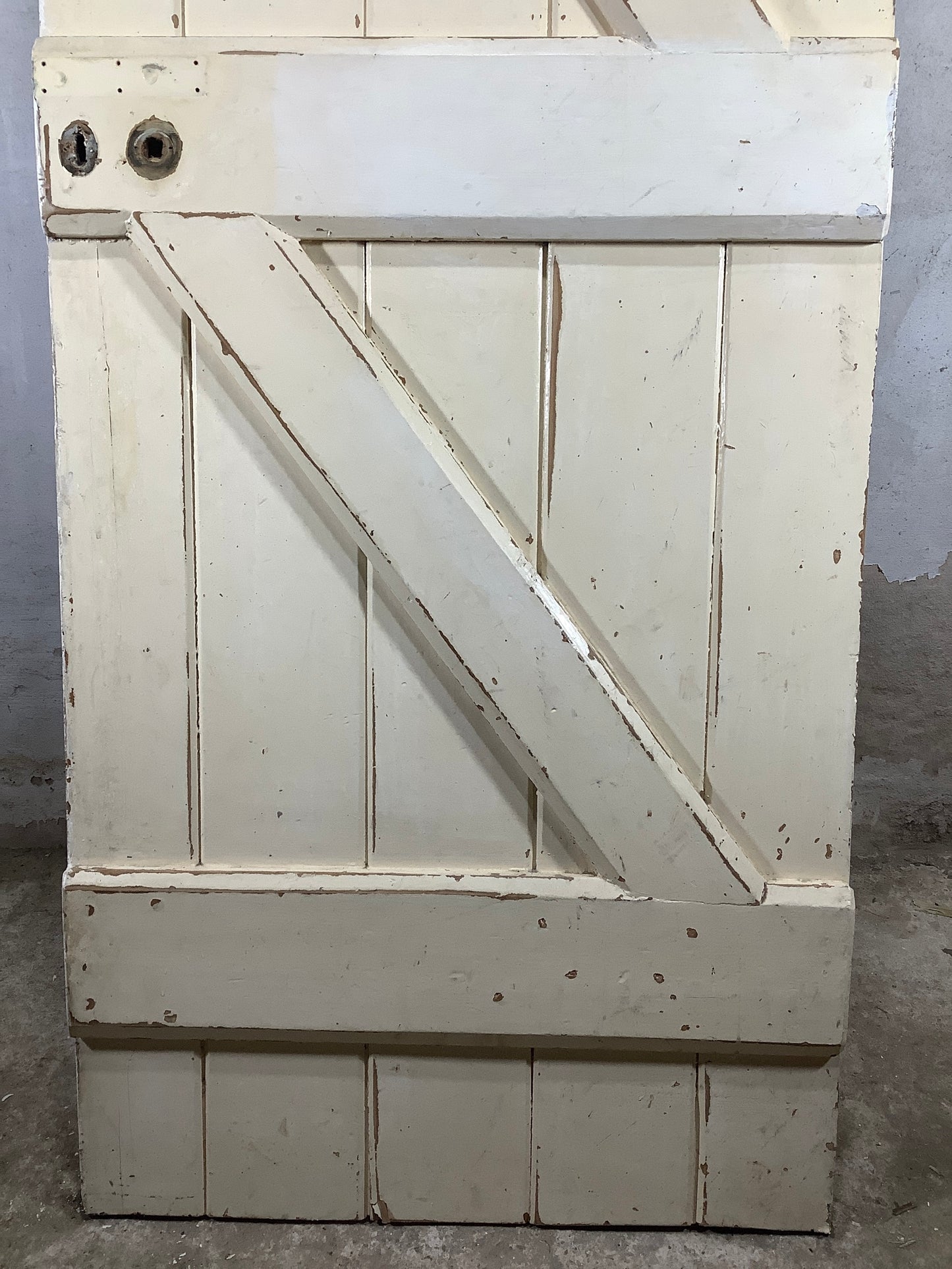 9th Pic Old Internal Painted Pine Reclaimed Door