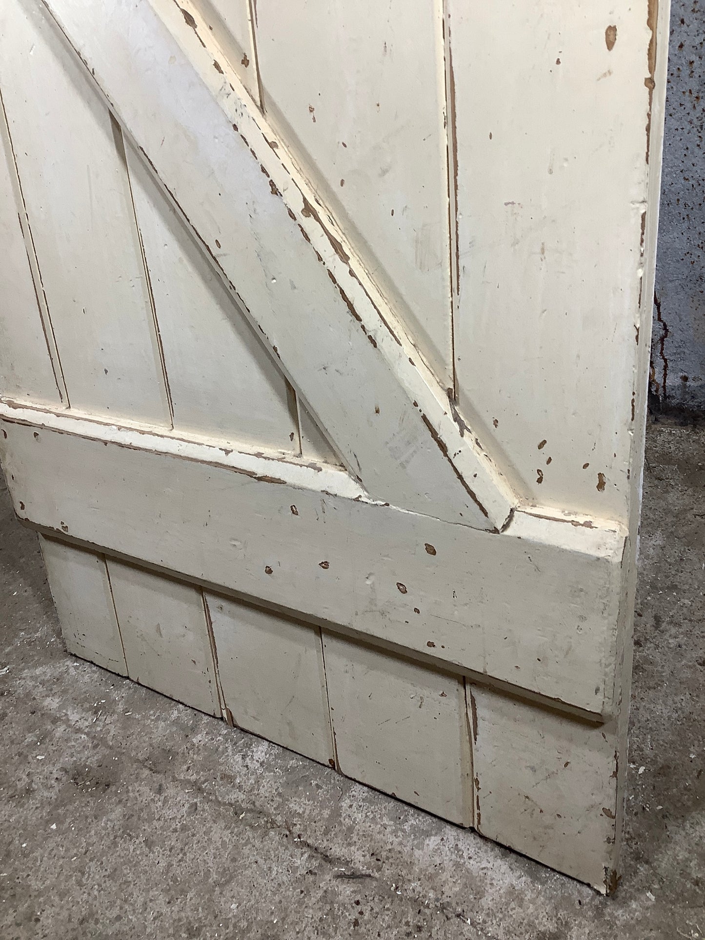 12th Pic Old Internal Painted Pine Reclaimed Door
