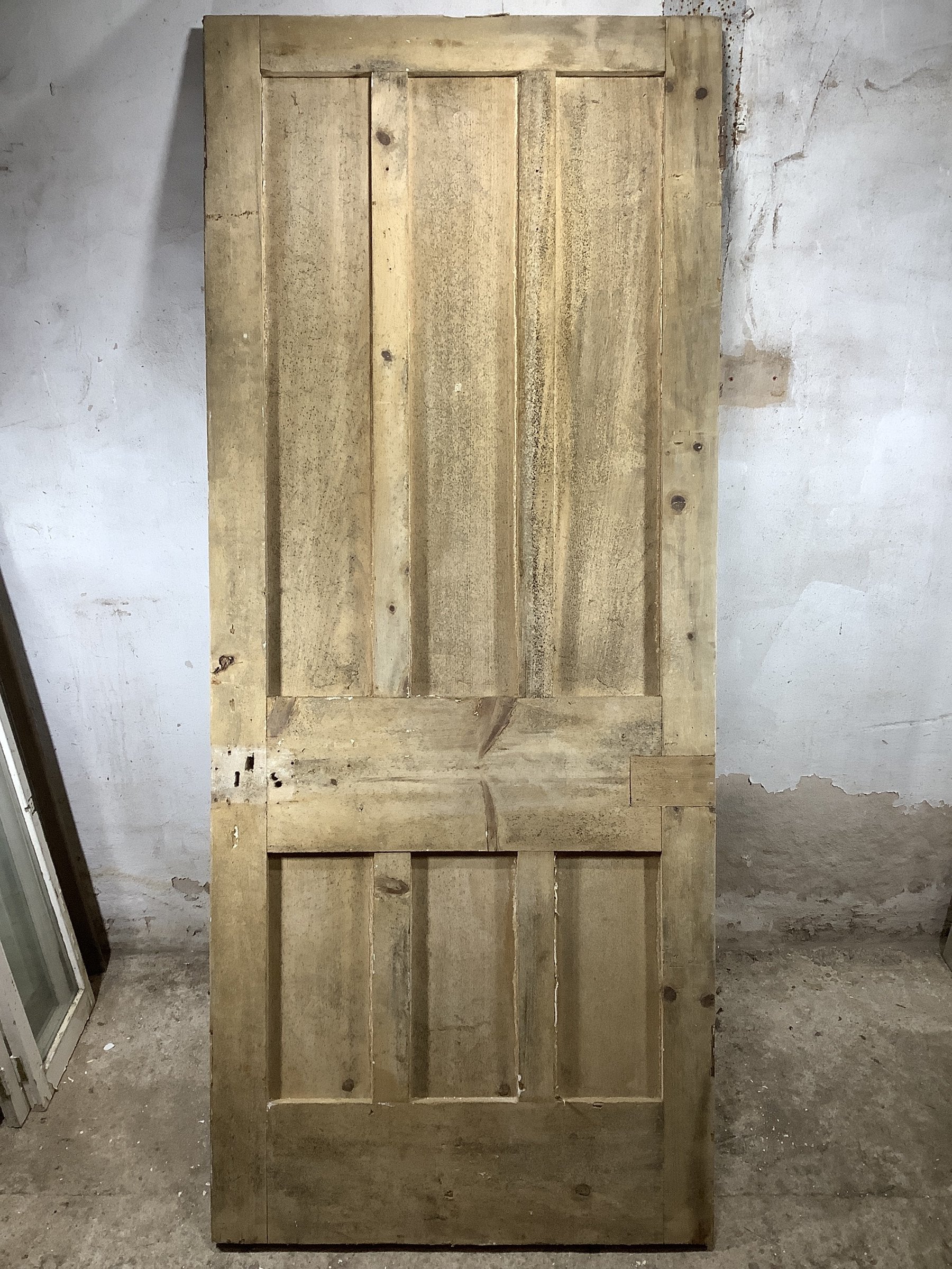 7th Pic Victorian Internal Stripped  Pine Reclaimed Door