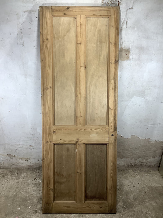 Main Picture Modern Internal Stripped  Pine Reclaimed Door
