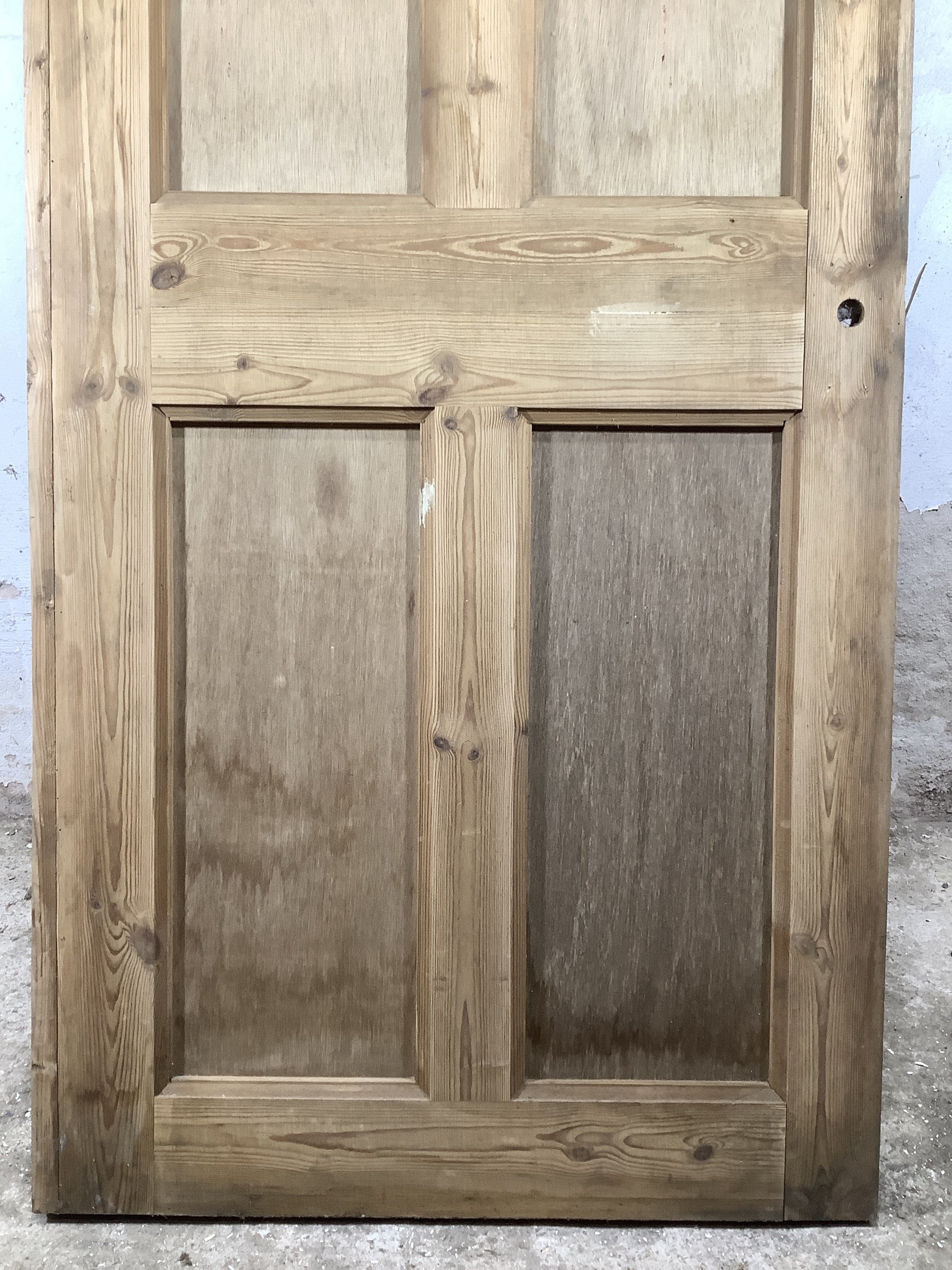 3rd Pic Modern Internal Stripped  Pine Reclaimed Door