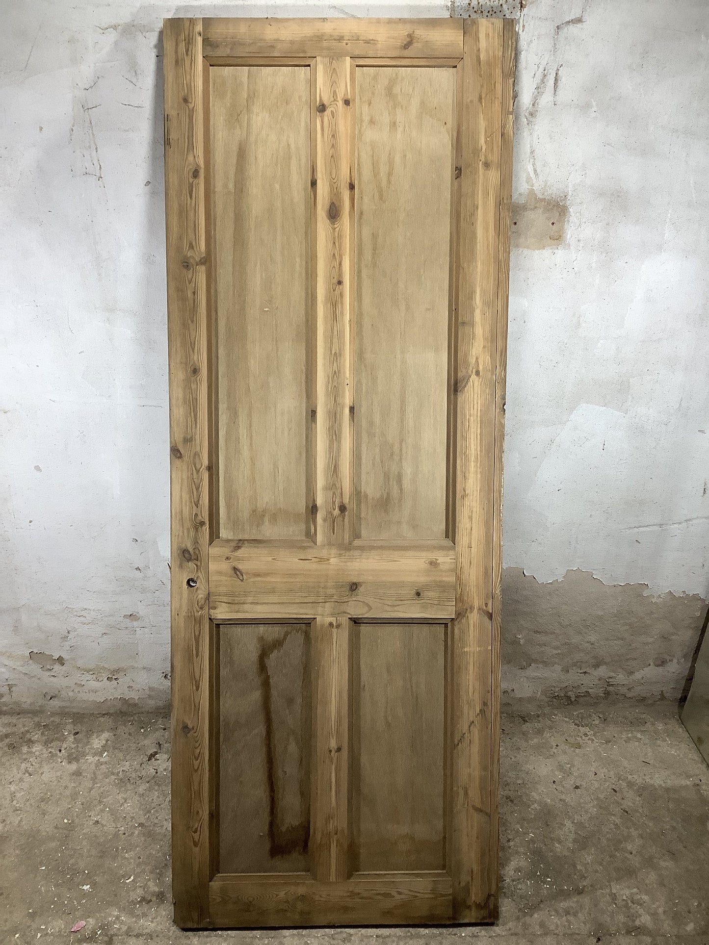 7th Pic Modern Internal Stripped  Pine Reclaimed Door