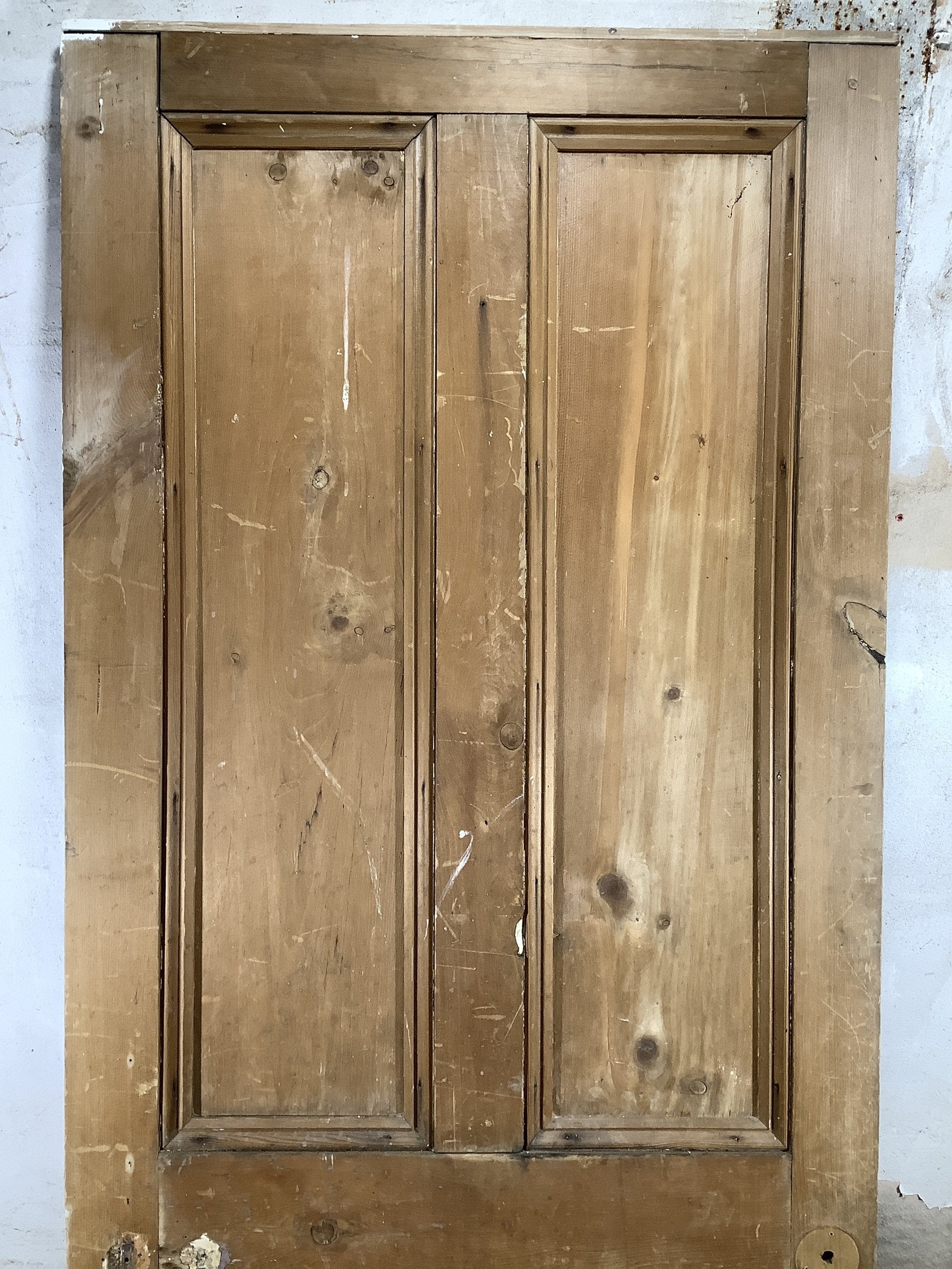 2nd Pic Victorian Internal Stripped  Pine Reclaimed Door