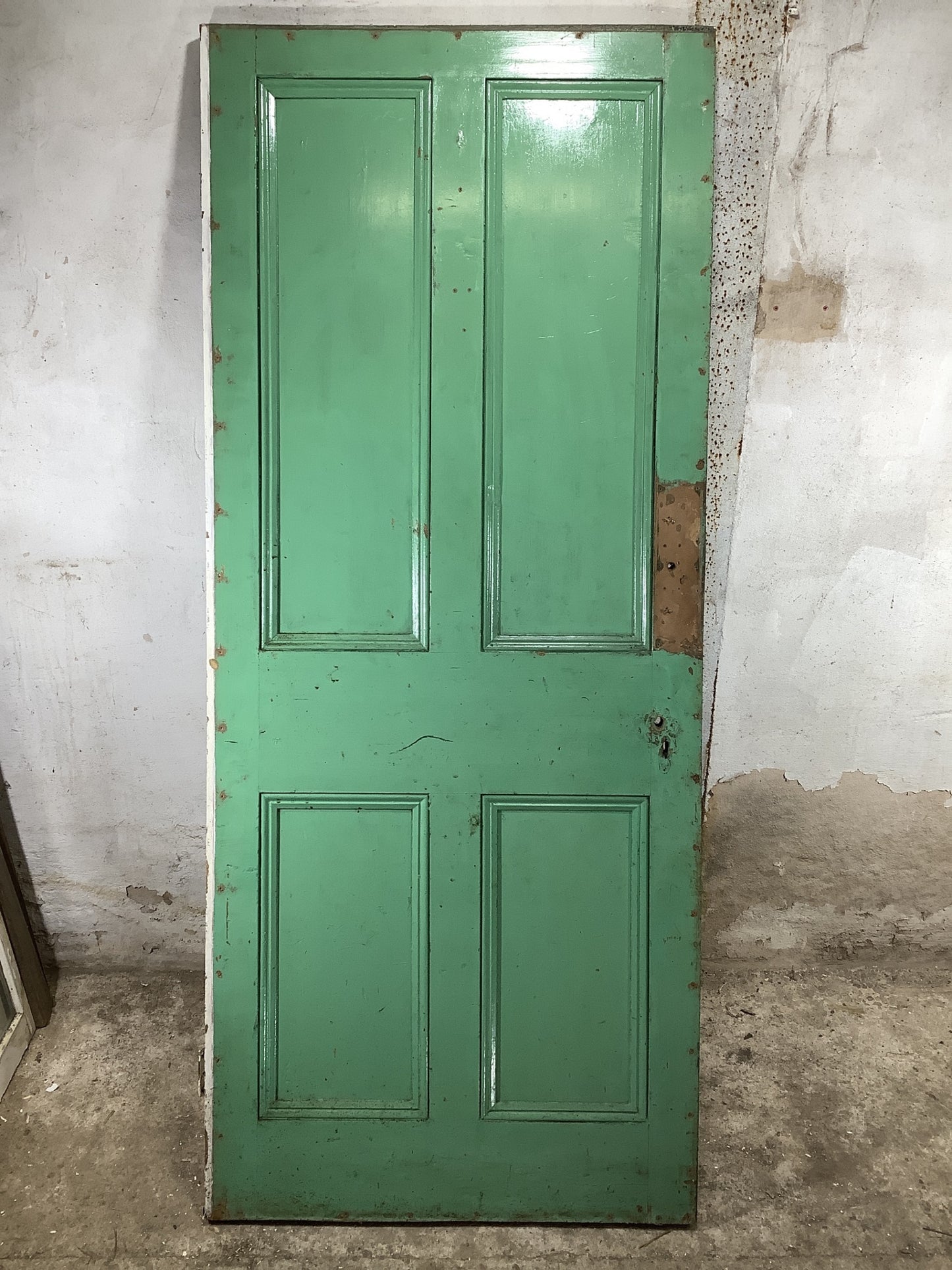 7th Pic Victorian Internal Painted  Pine Reclaimed Door
