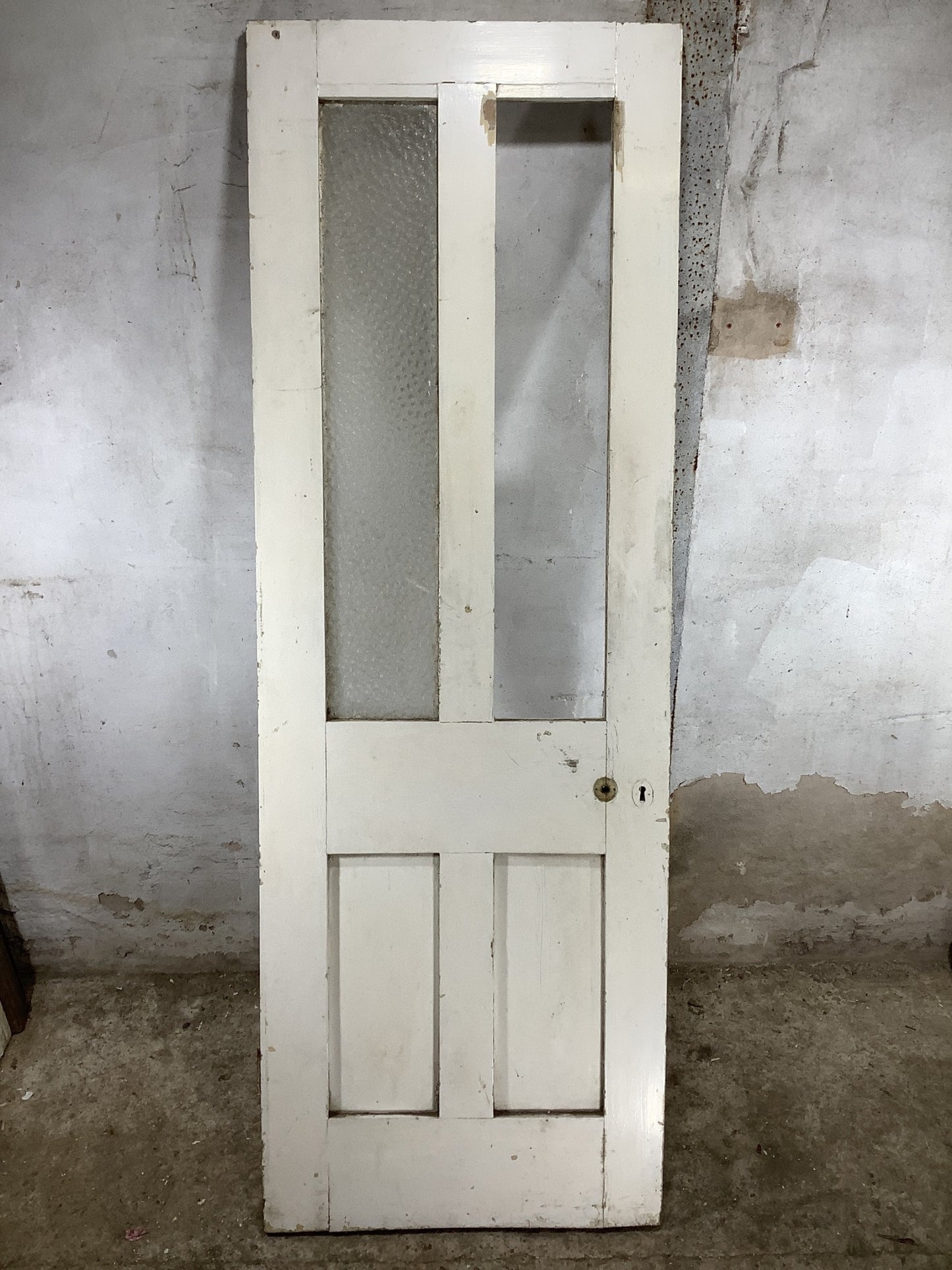 Main Picture Victorian Internal Glazed Painted Pine Reclaimed Door