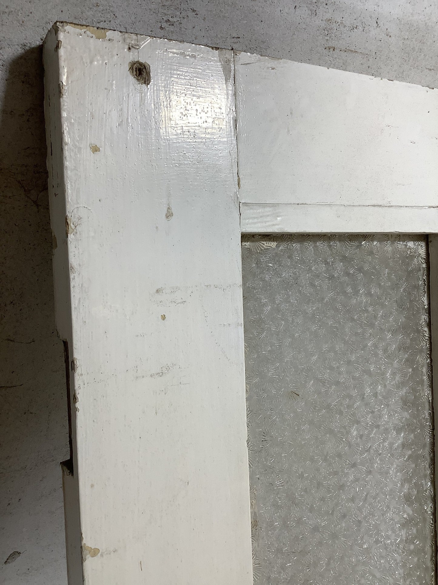 6th Pic Victorian Internal Glazed Painted Pine Reclaimed Door