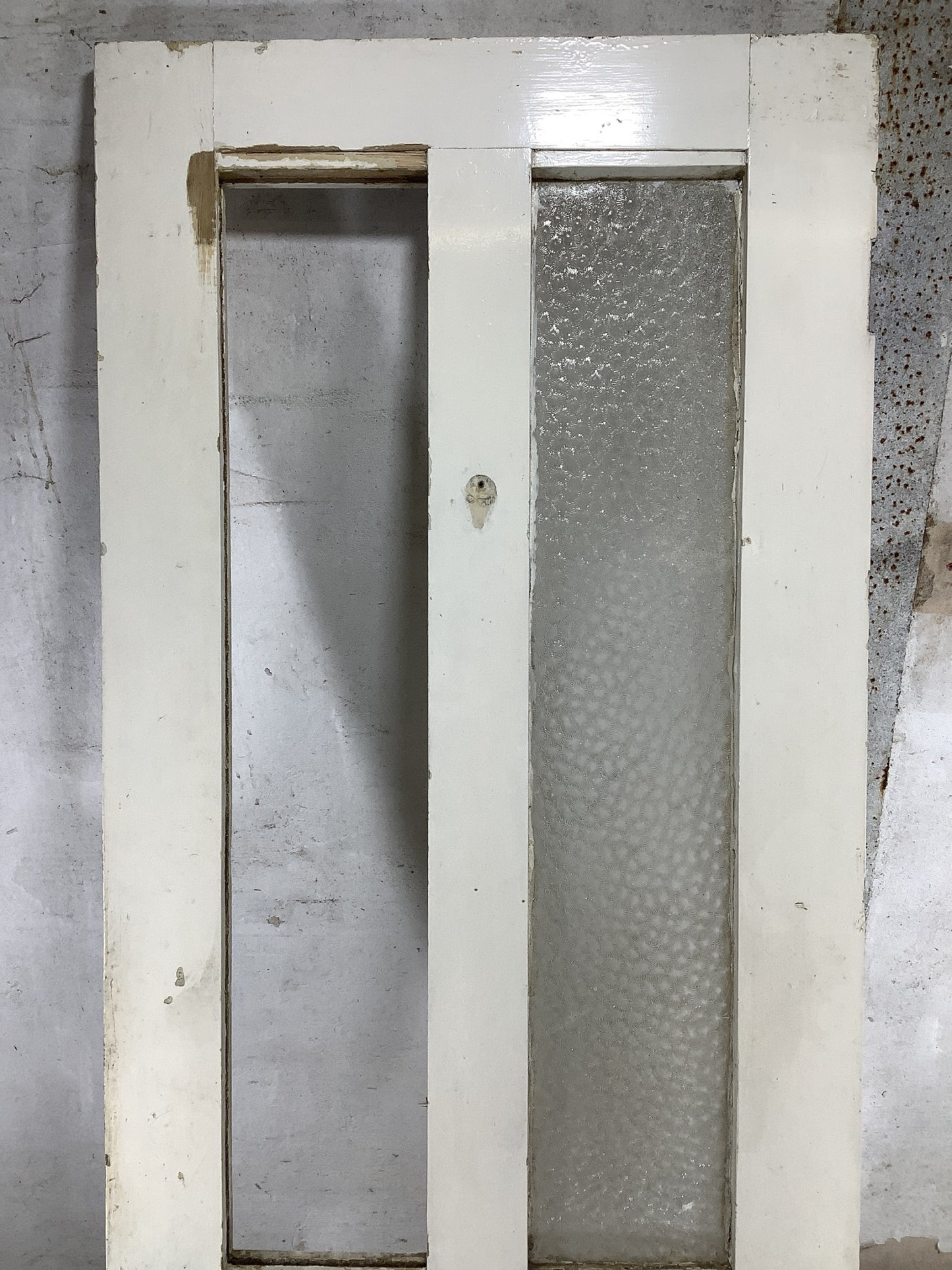 8th Pic Victorian Internal Glazed Painted Pine Reclaimed Door