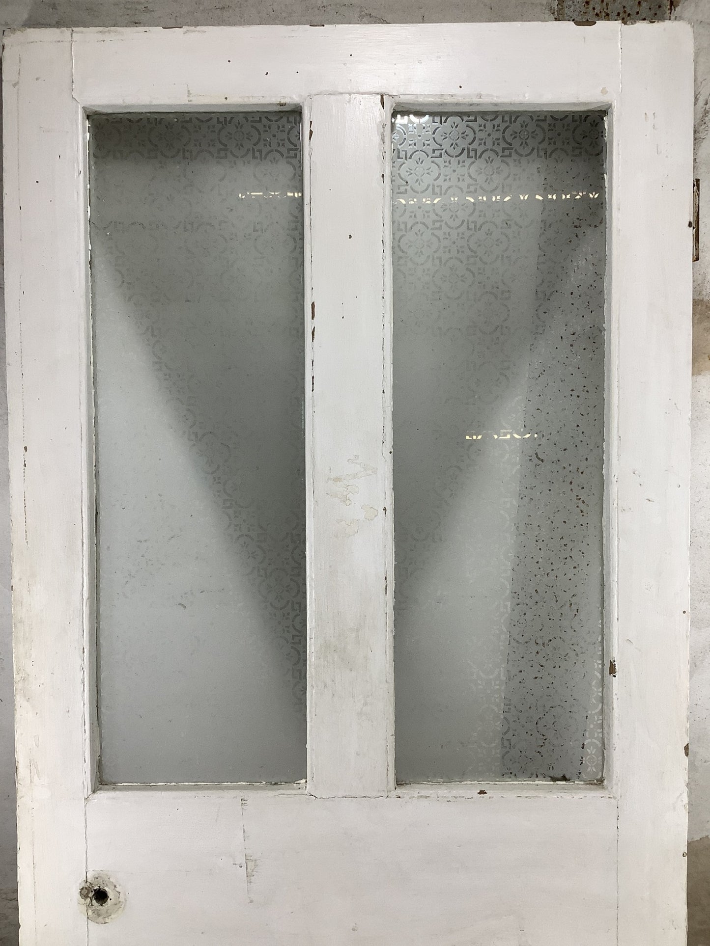2nd Pic Victorian Internal Glazed Painted Pine Reclaimed Door
