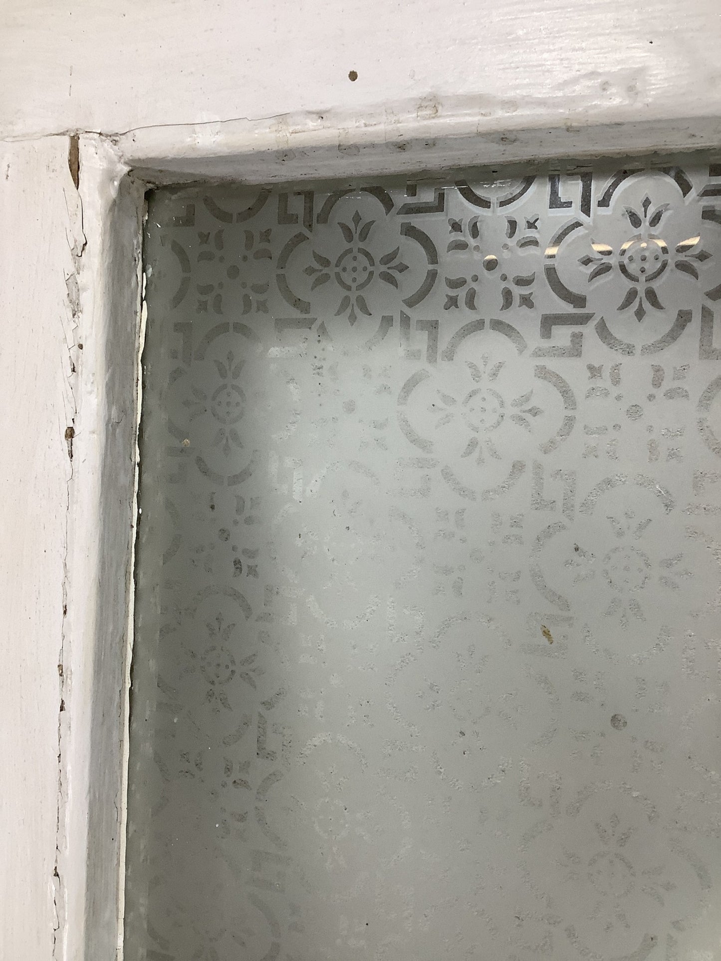 6th Pic Victorian Internal Glazed Painted Pine Reclaimed Door