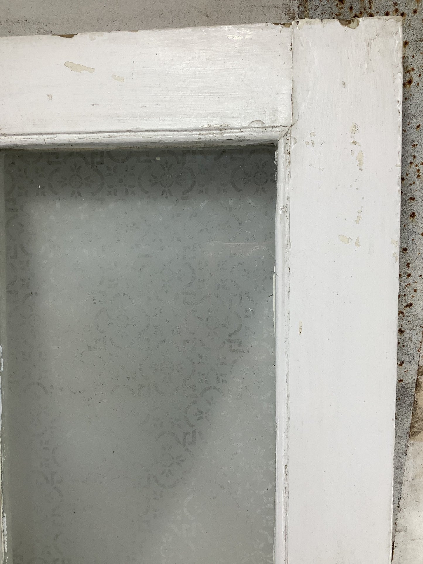 11th Pic Victorian Internal Glazed Painted Pine Reclaimed Door