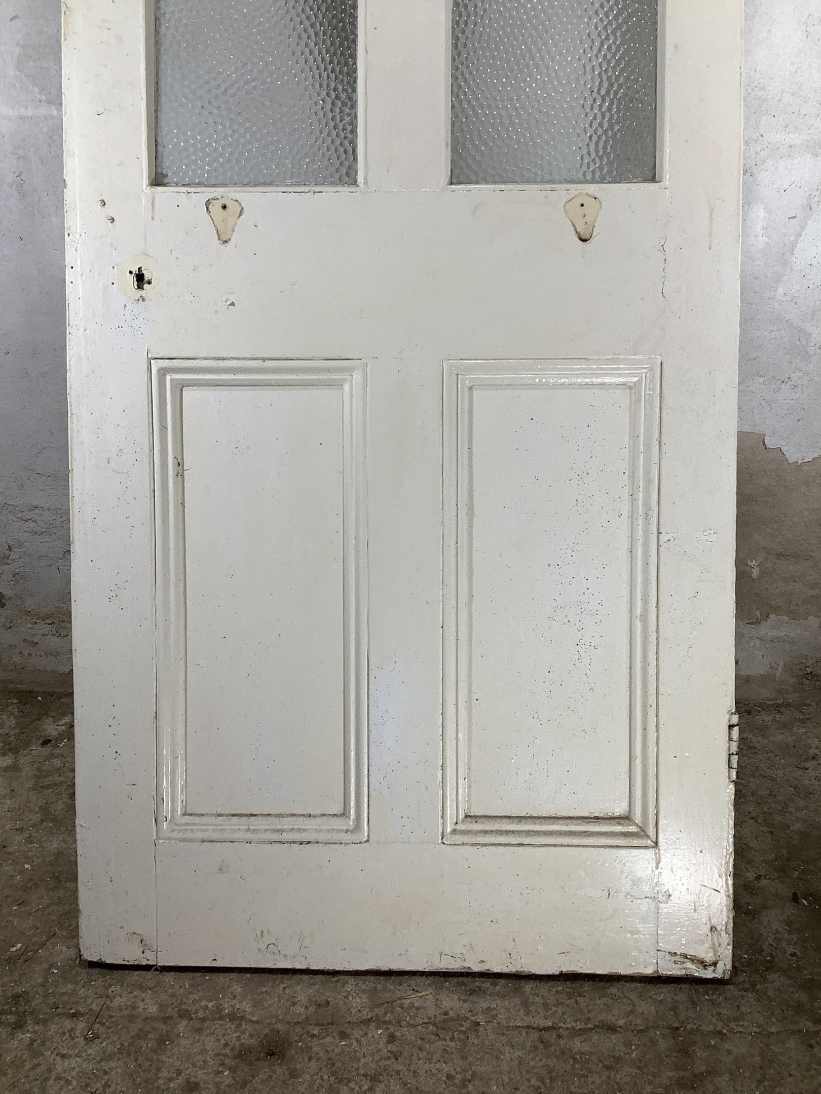 9th Pic Victorian Internal Glazed Painted  Pine Reclaimed Door