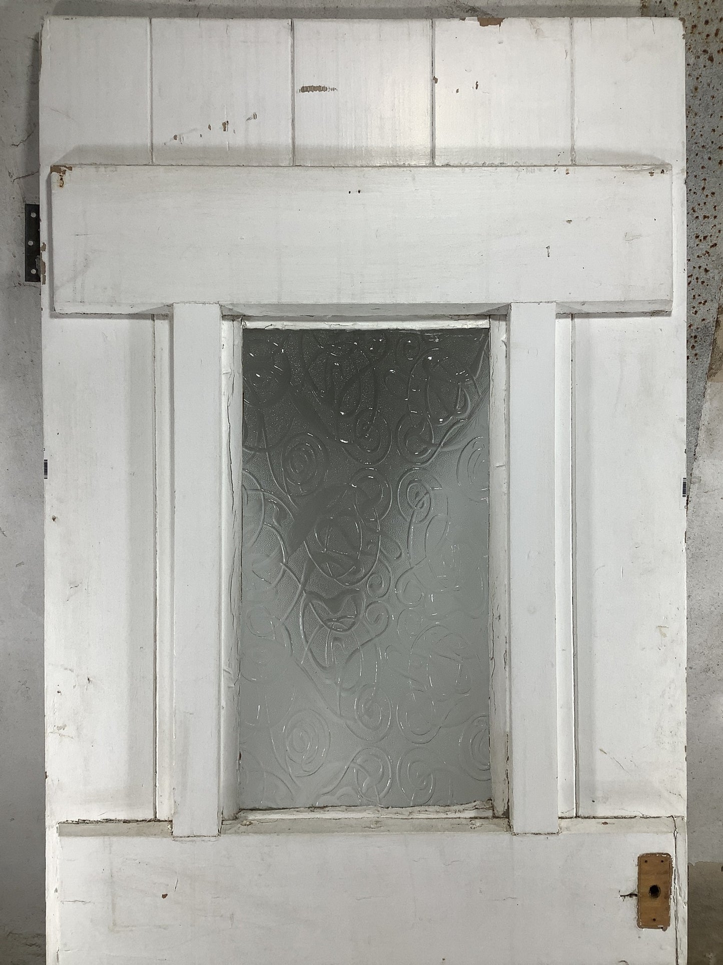 2nd Pic Old Internal Glazed Painted Pine Reclaimed Door