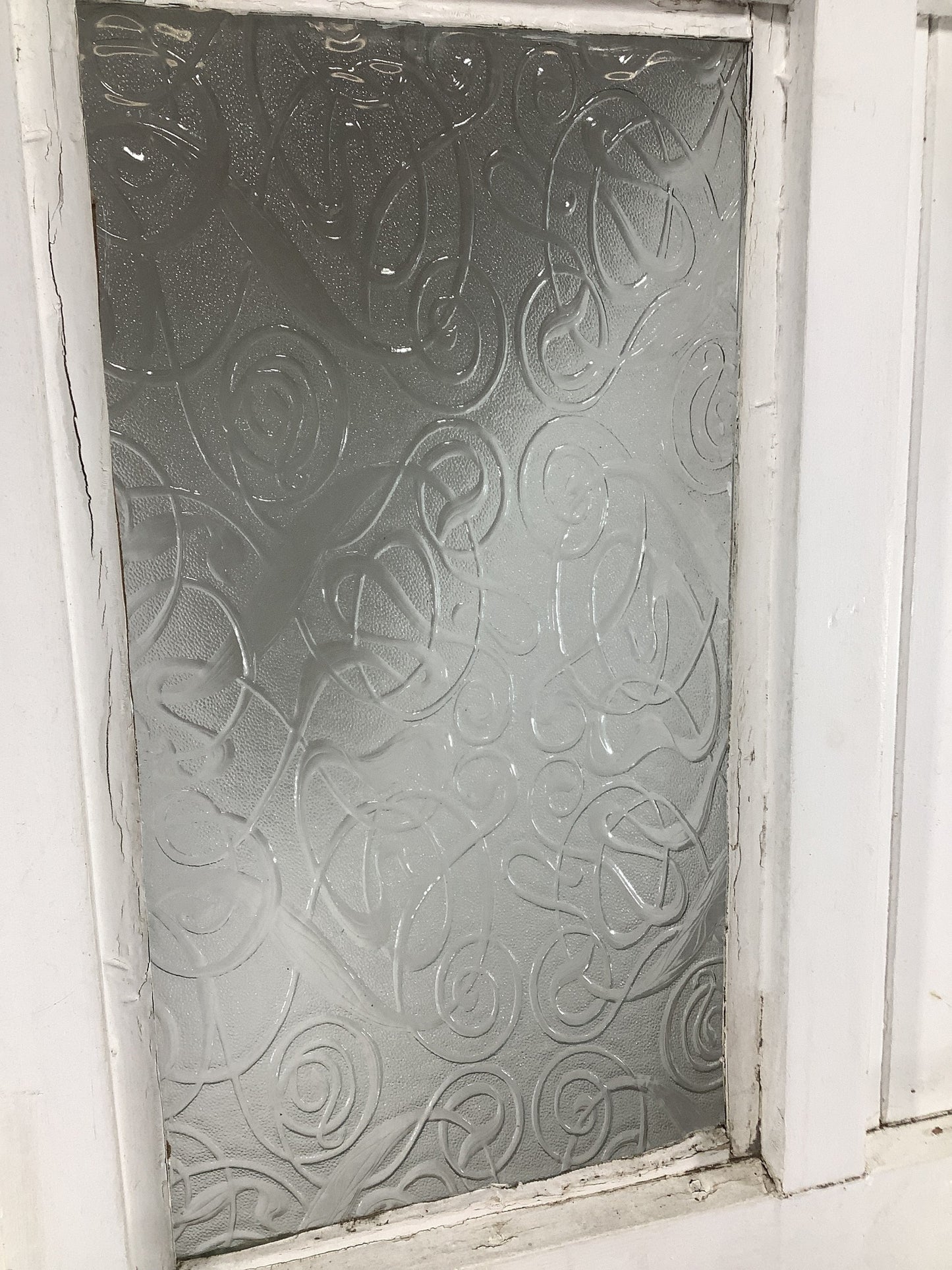 4th Pic Old Internal Glazed Painted Pine Reclaimed Door