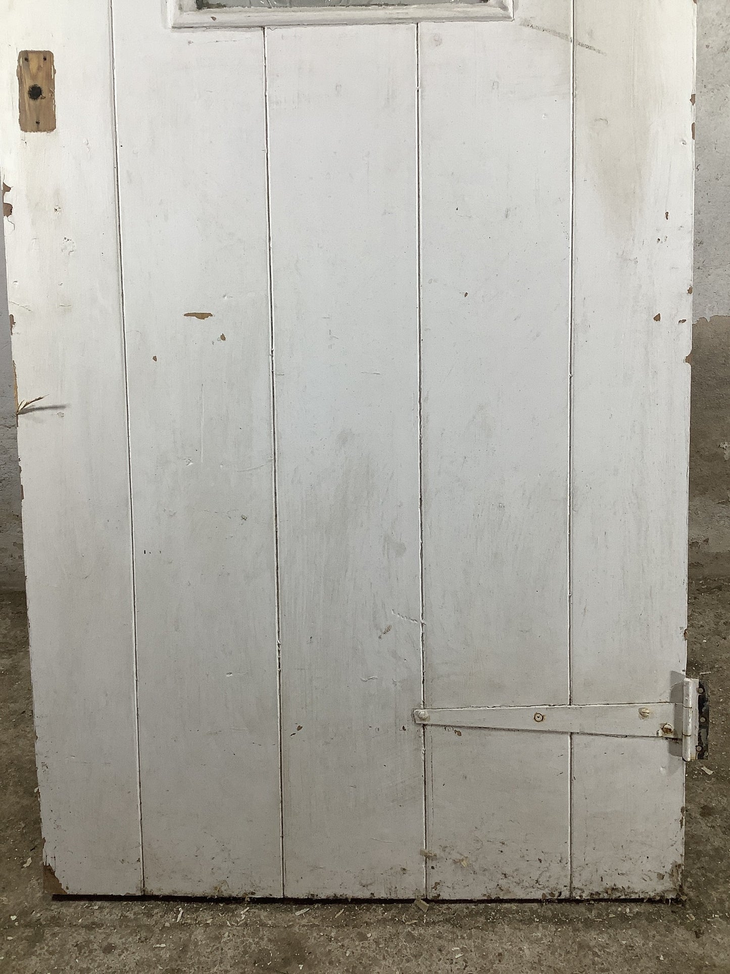 9th Pic Old Internal Glazed Painted Pine Reclaimed Door