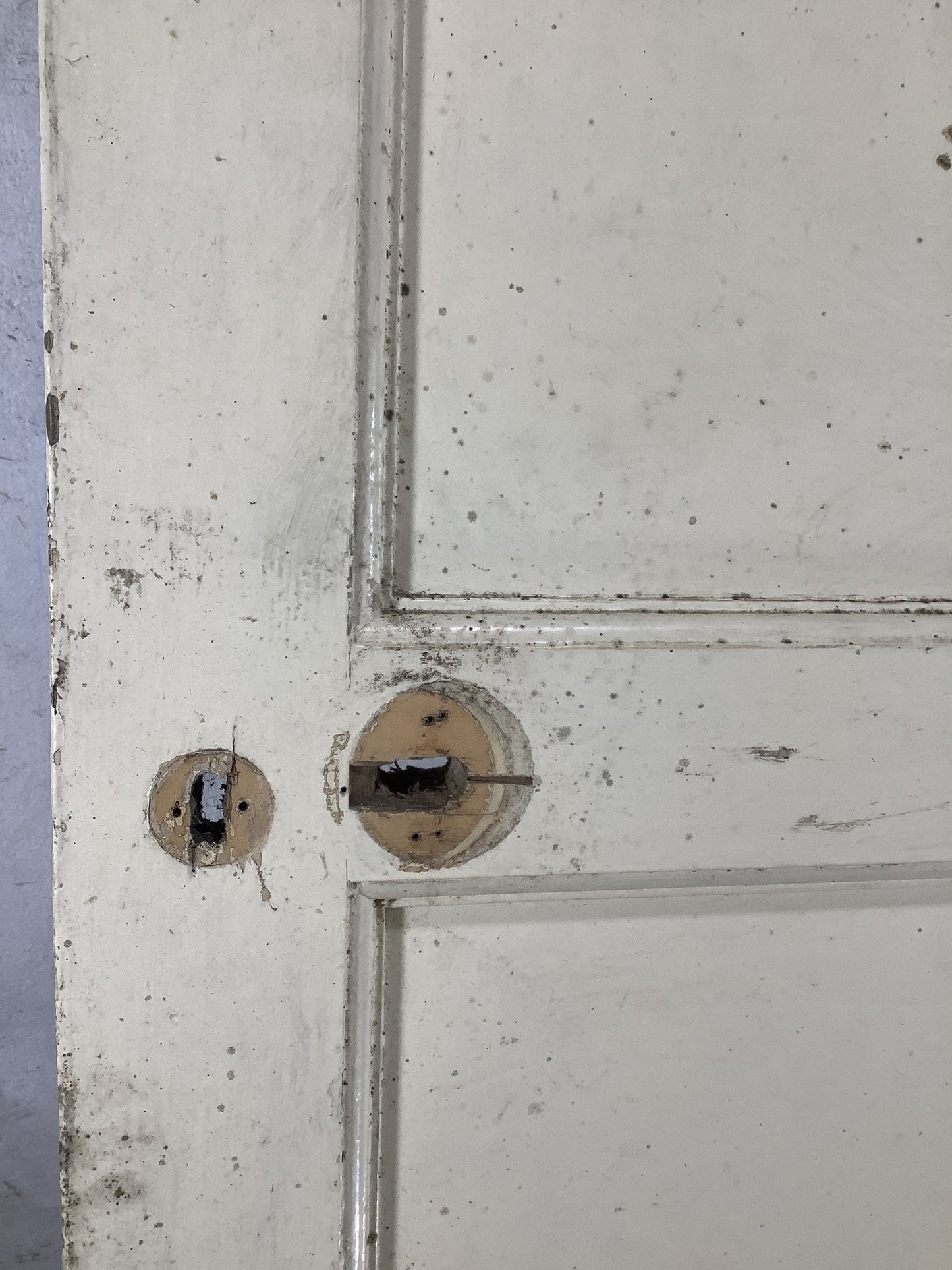 4th Pic 1970s Internal Glazed Painted Pine Reclaimed Door