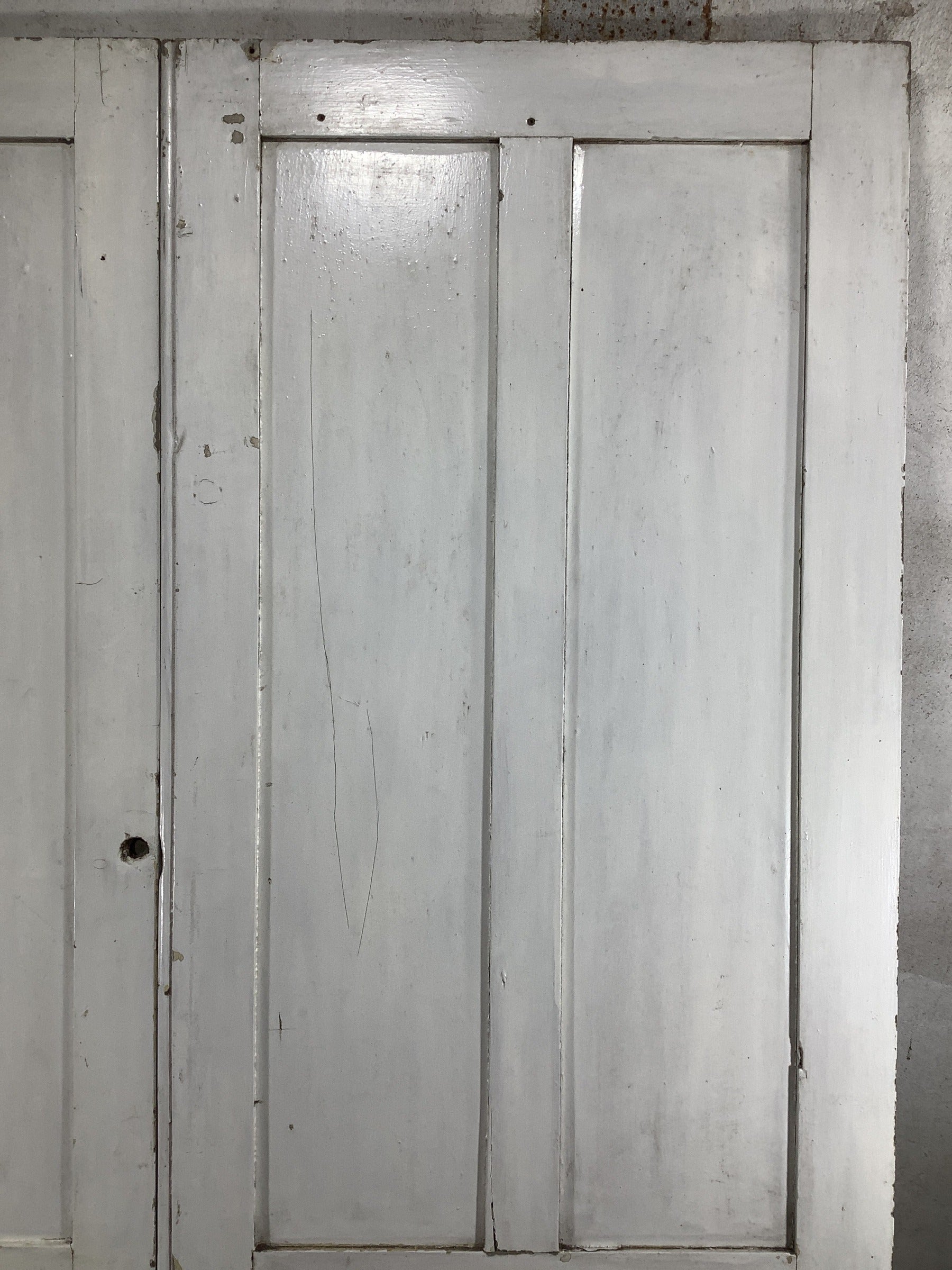 9th Pic Victorian Internal Painted  Pine Reclaimed Door
