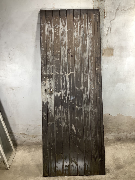 Main Picture Old Painted  Pine Reclaimed Door