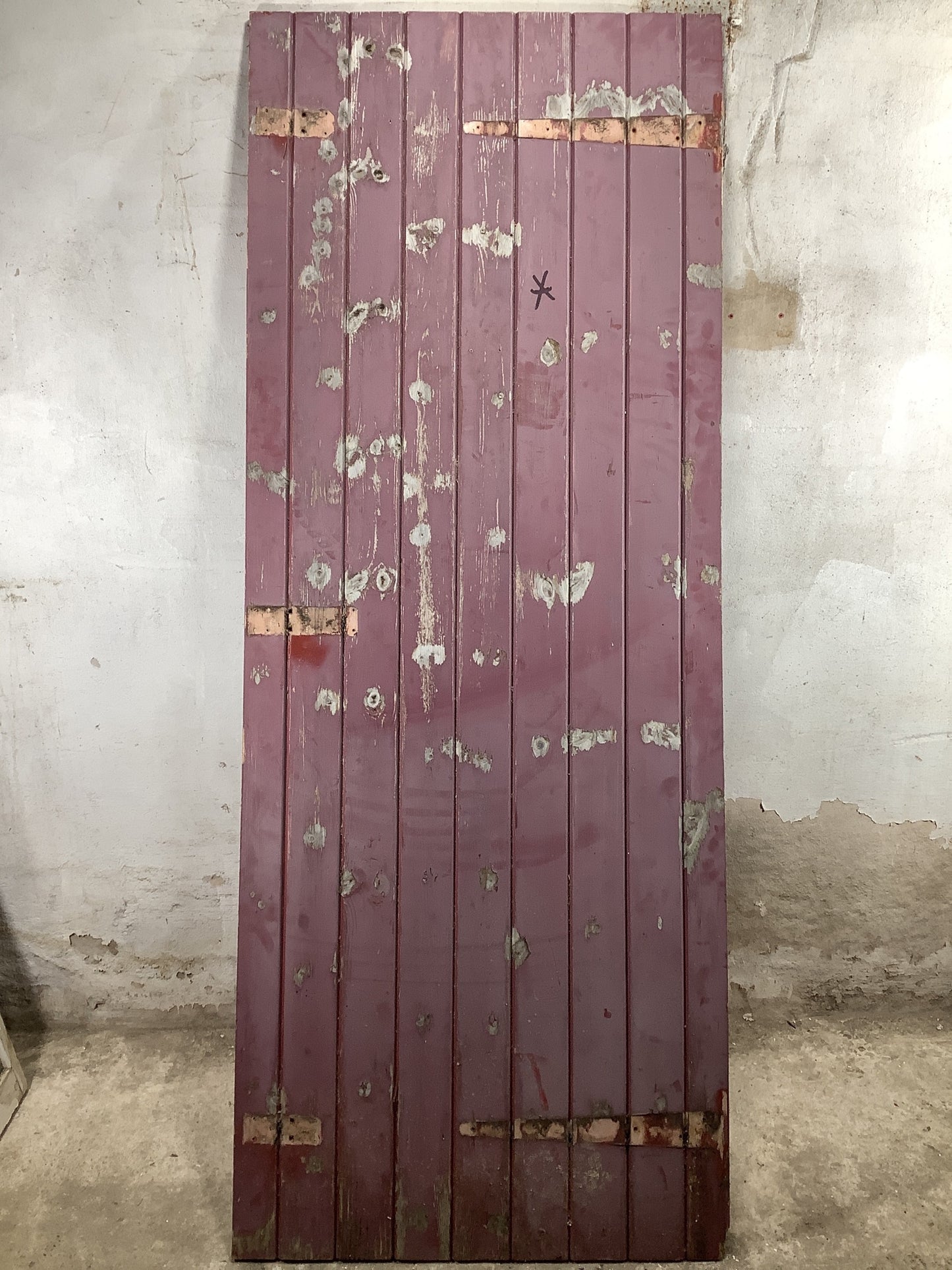 Main Picture Old Painted Pine Reclaimed Door