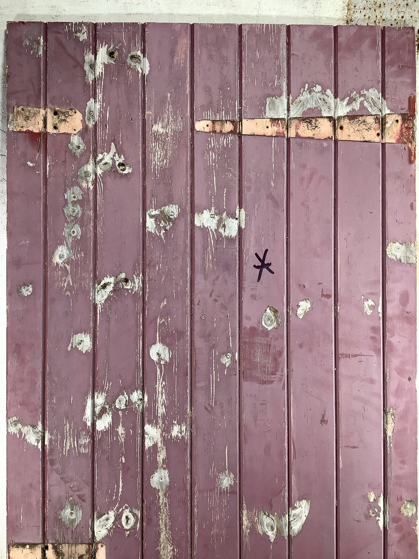 2nd Pic Old Painted Pine Reclaimed Door