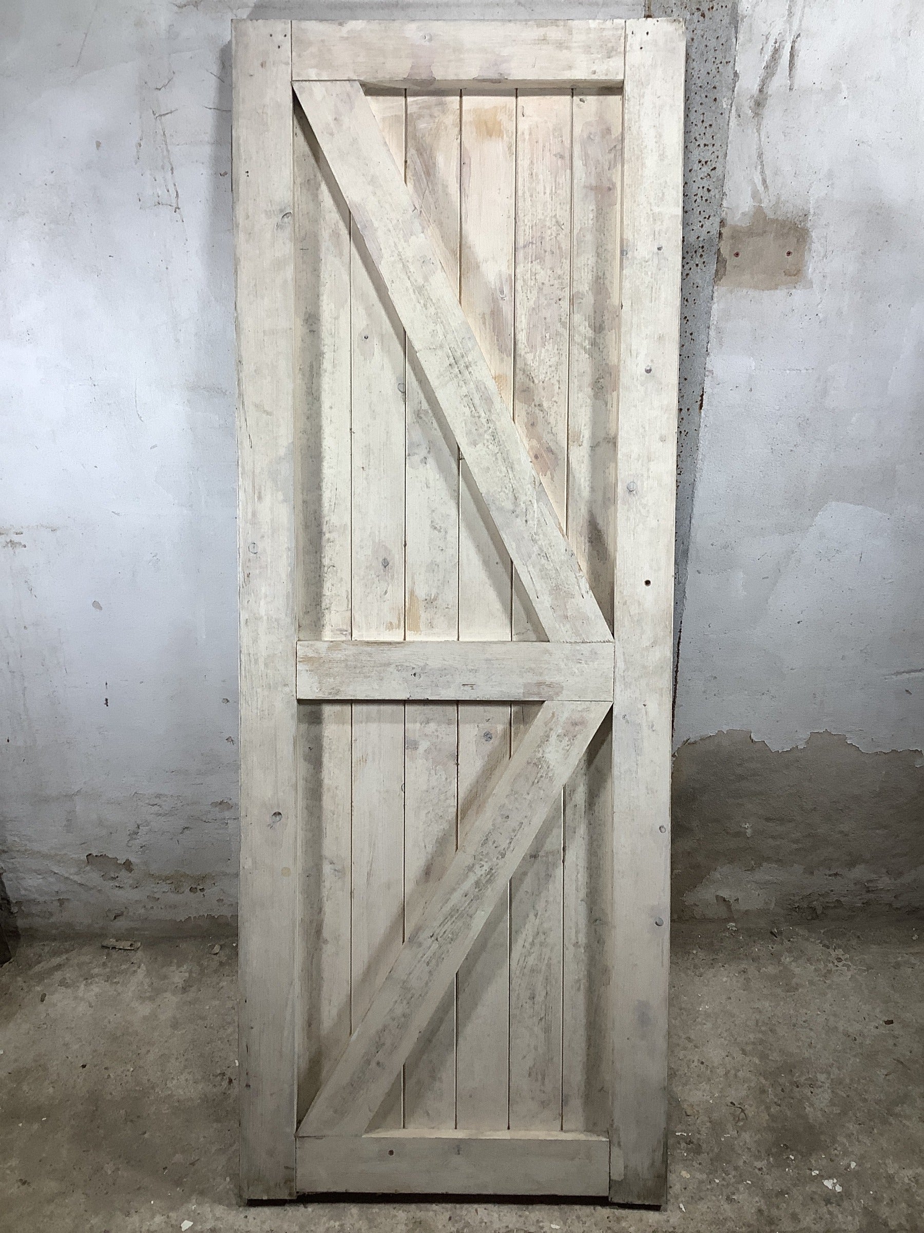 7th Pic Old Internal Painted  Pine Reclaimed Door