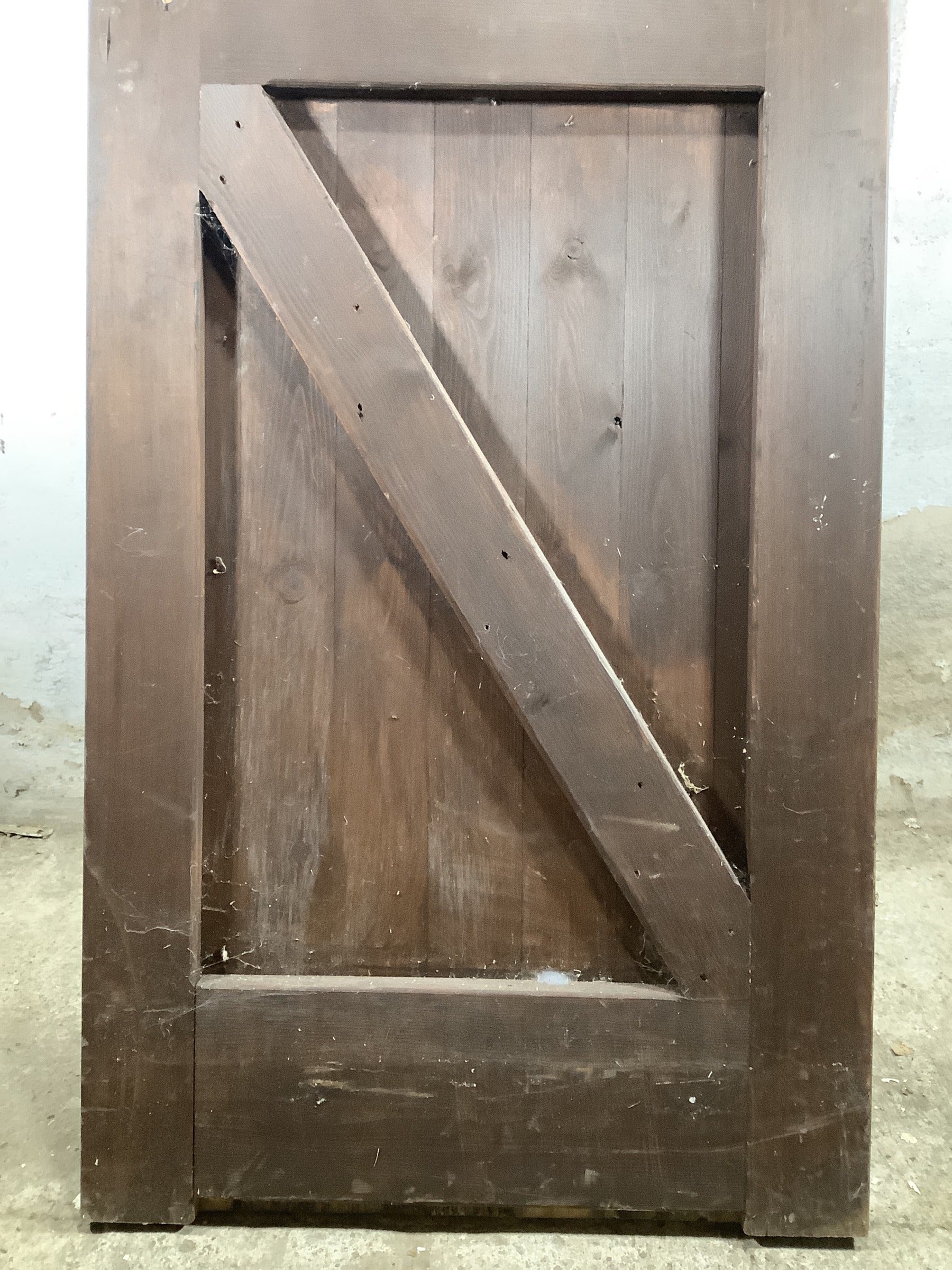 9th Pic Old External Stained  Pine Reclaimed Door