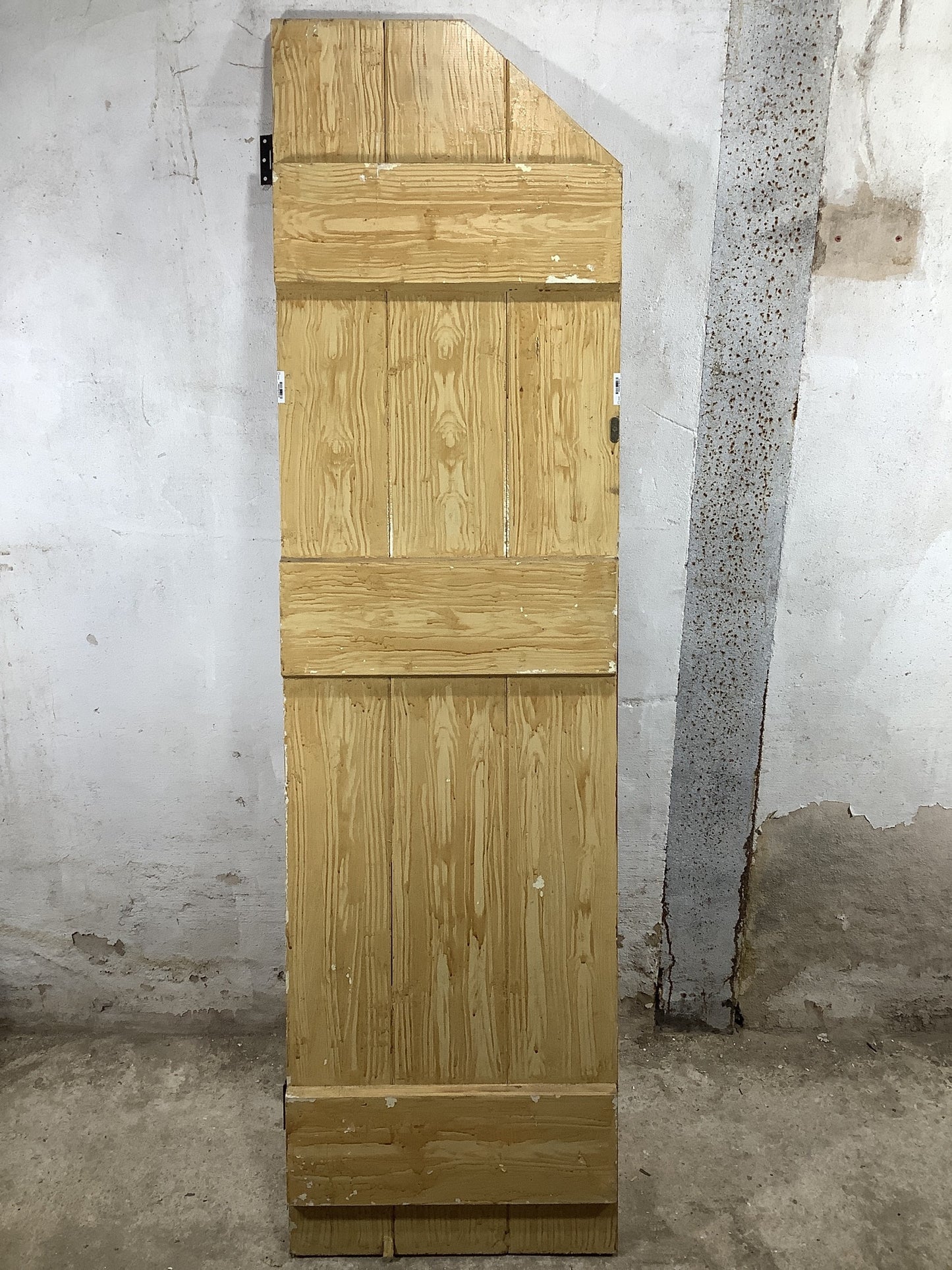 7th Pic Old Internal Stripped & Painted Pine Reclaimed Door