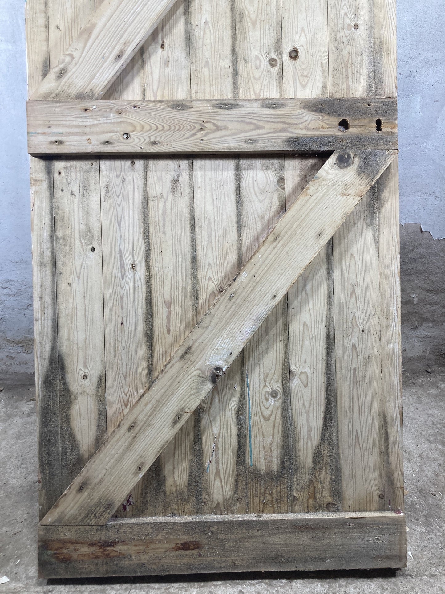 9th Pic Old Stripped  Pine Reclaimed Door