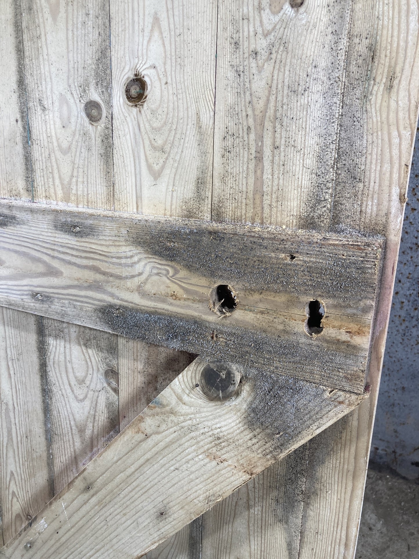 10th Pic Old Stripped  Pine Reclaimed Door