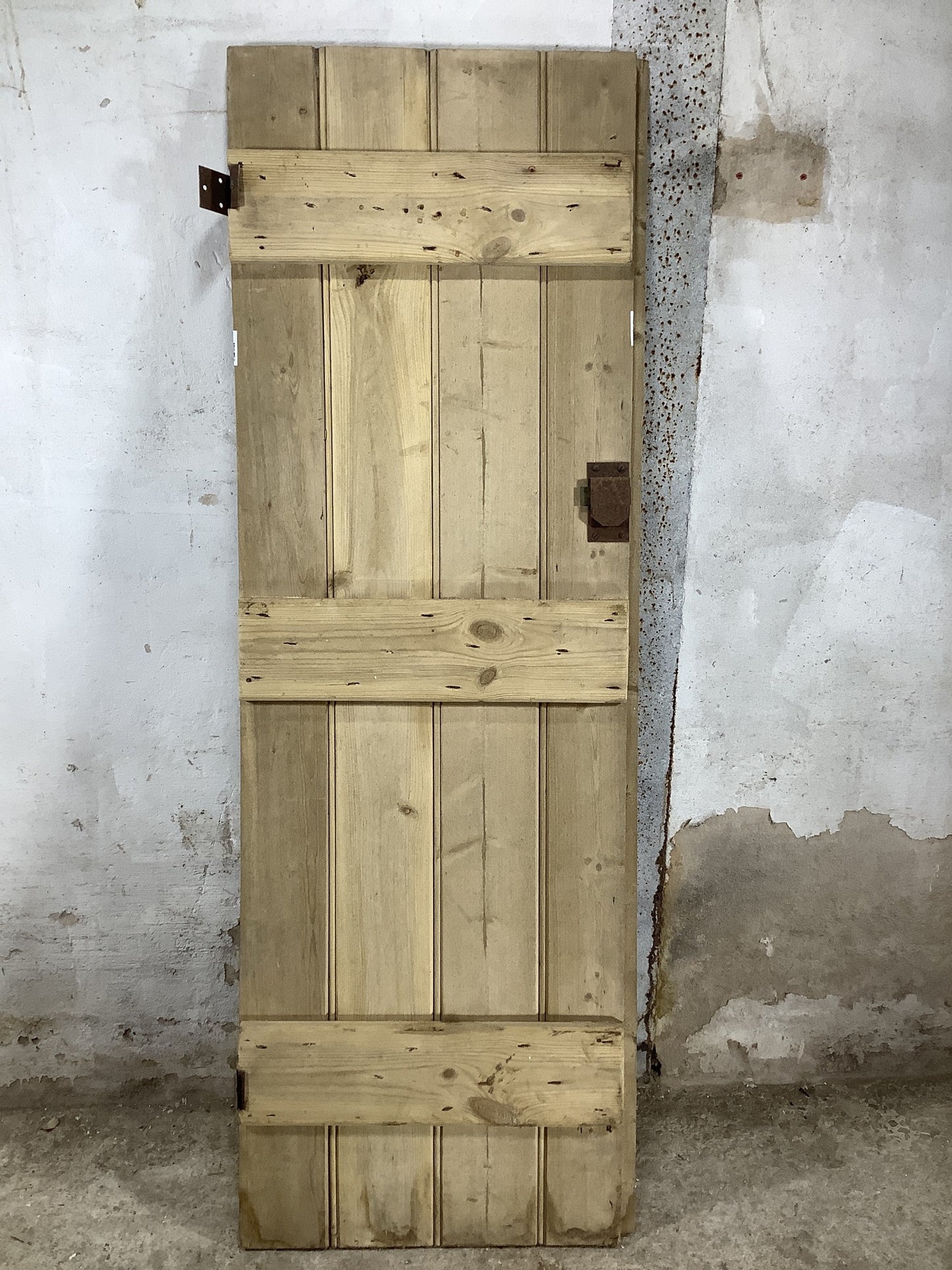 7th Pic Old Internal Stripped  Pine Reclaimed Door