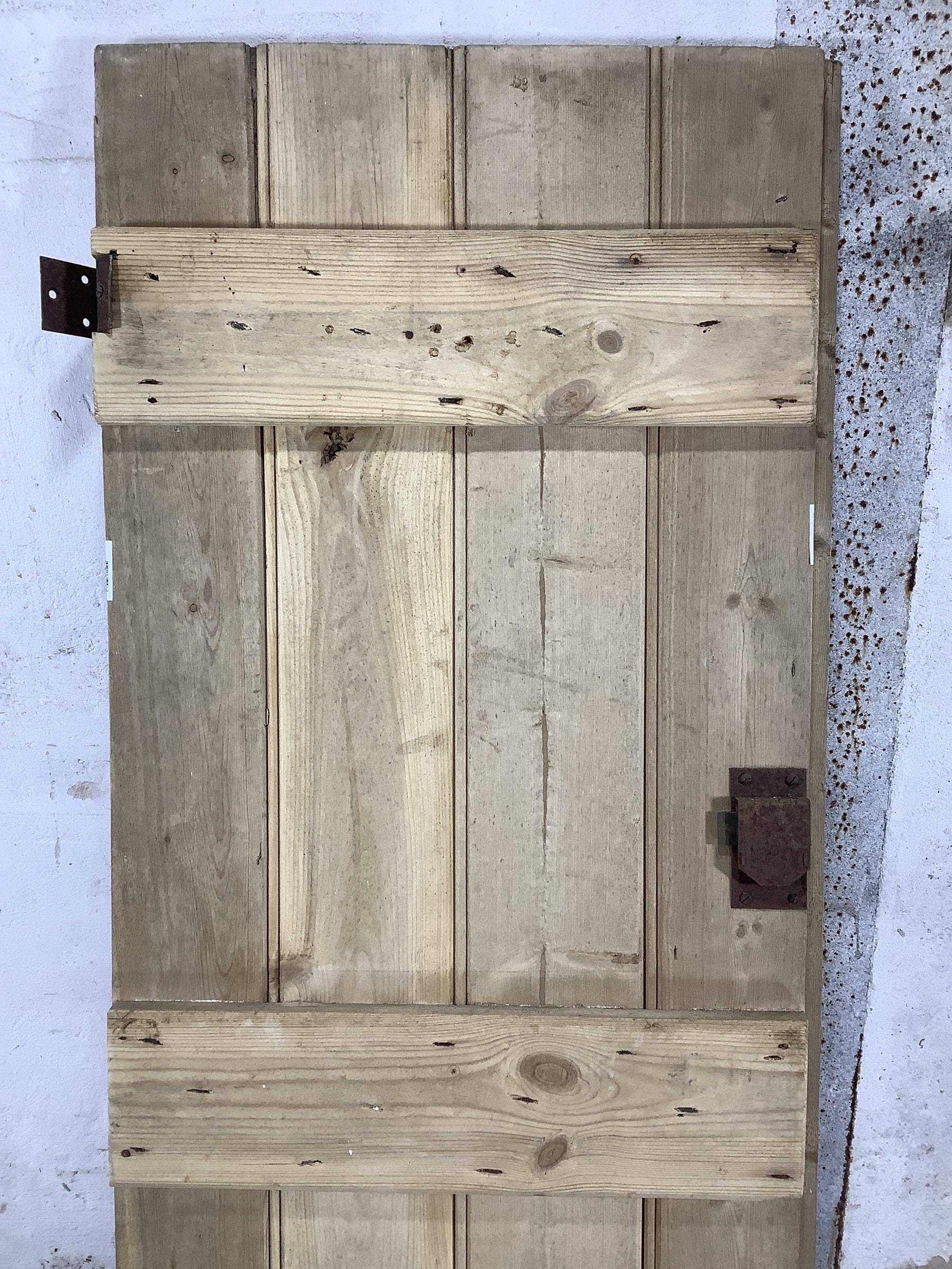 8th Pic Old Internal Stripped  Pine Reclaimed Door