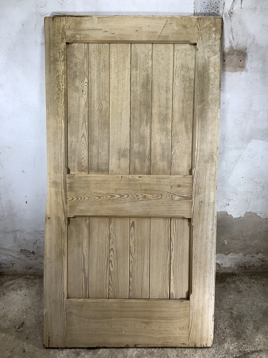 Main Picture Old Stripped  Pitch Pine Reclaimed Door