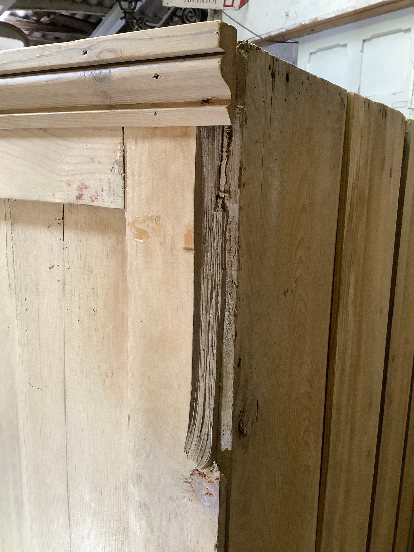 Damage to one side panel